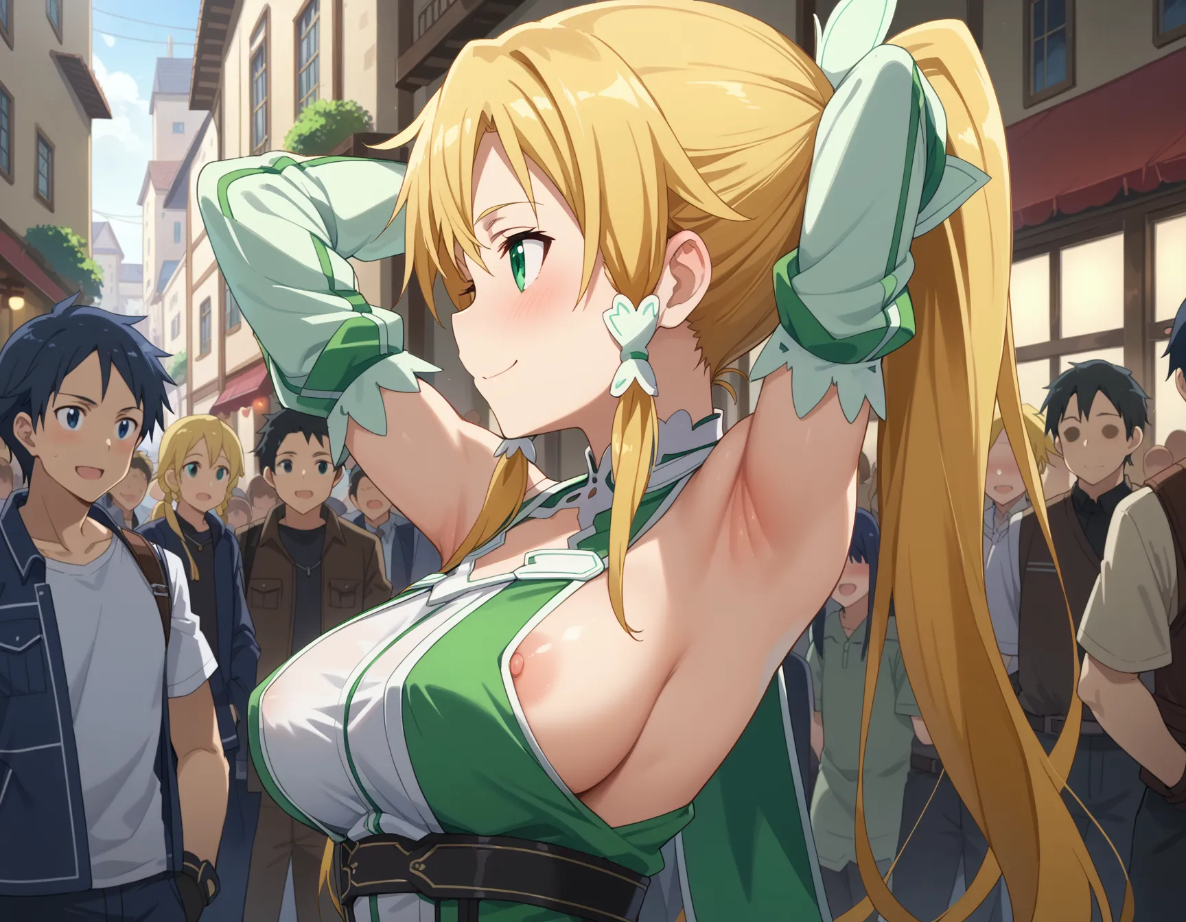 ソードアート・オンラインに登場するリーファちゃんのエロいAI画像432枚！(10ページ目)の28枚目の画像です。