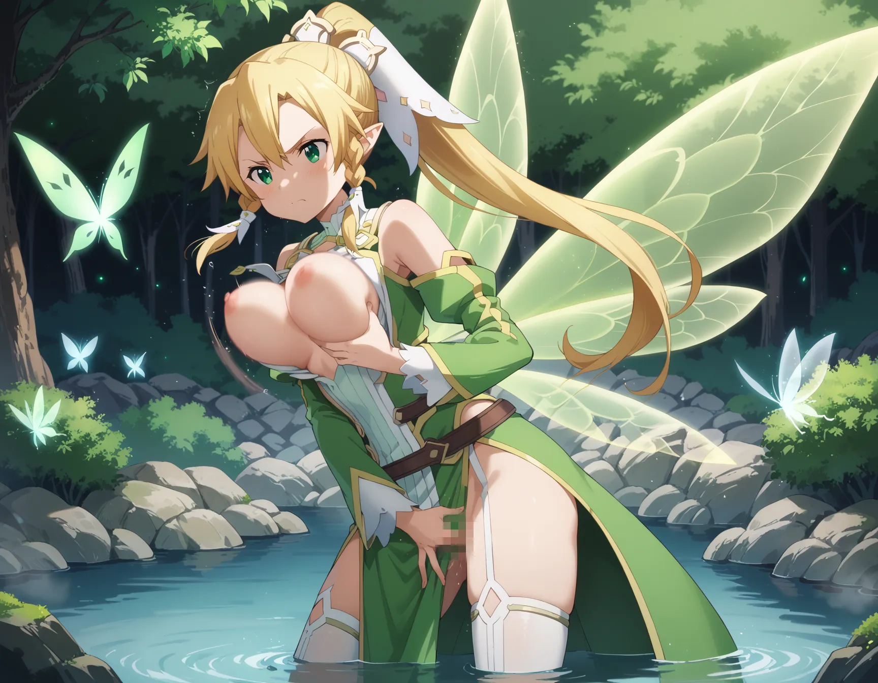 ソードアート・オンラインに登場するリーファちゃんのエロいAI画像432枚！(10ページ目)の35枚目の画像です。