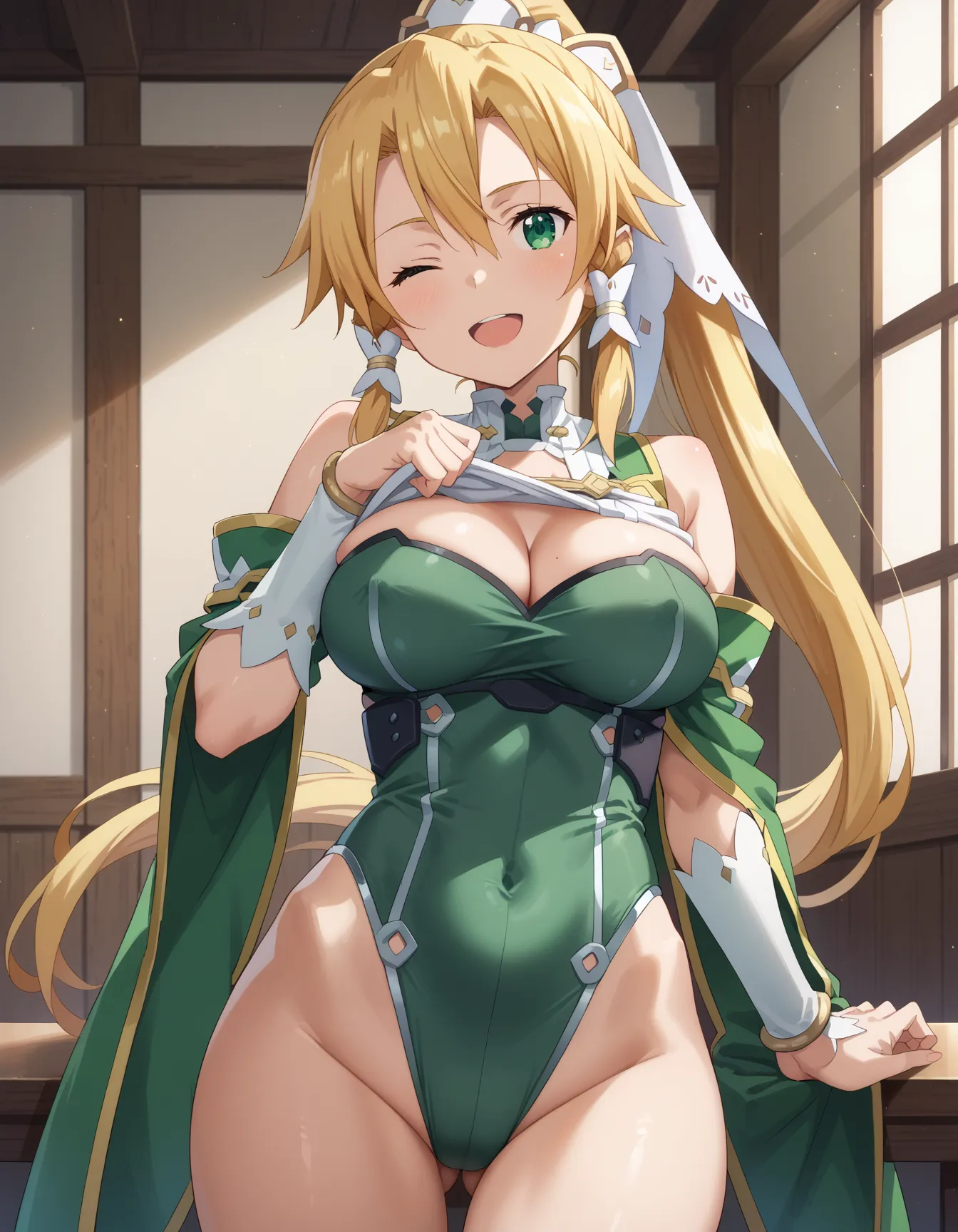 ソードアート・オンラインに登場するリーファちゃんのエロいAI画像432枚！(11ページ目)の5枚目の画像です。