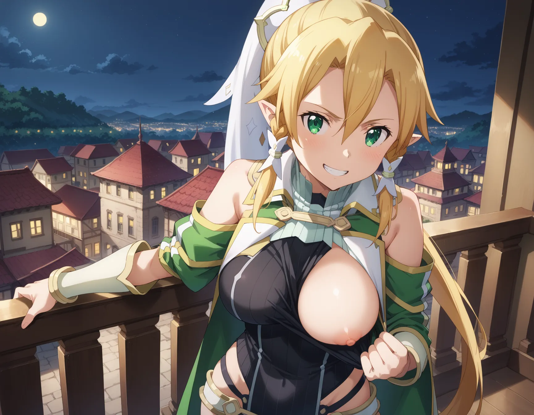 ソードアート・オンラインに登場するリーファちゃんのエロいAI画像432枚！(11ページ目)の12枚目の画像です。