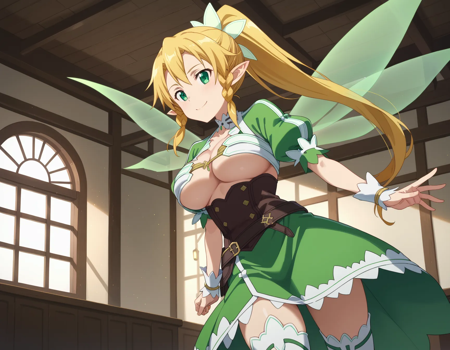 ソードアート・オンラインに登場するリーファちゃんのエロいAI画像432枚！(11ページ目)の30枚目の画像です。
