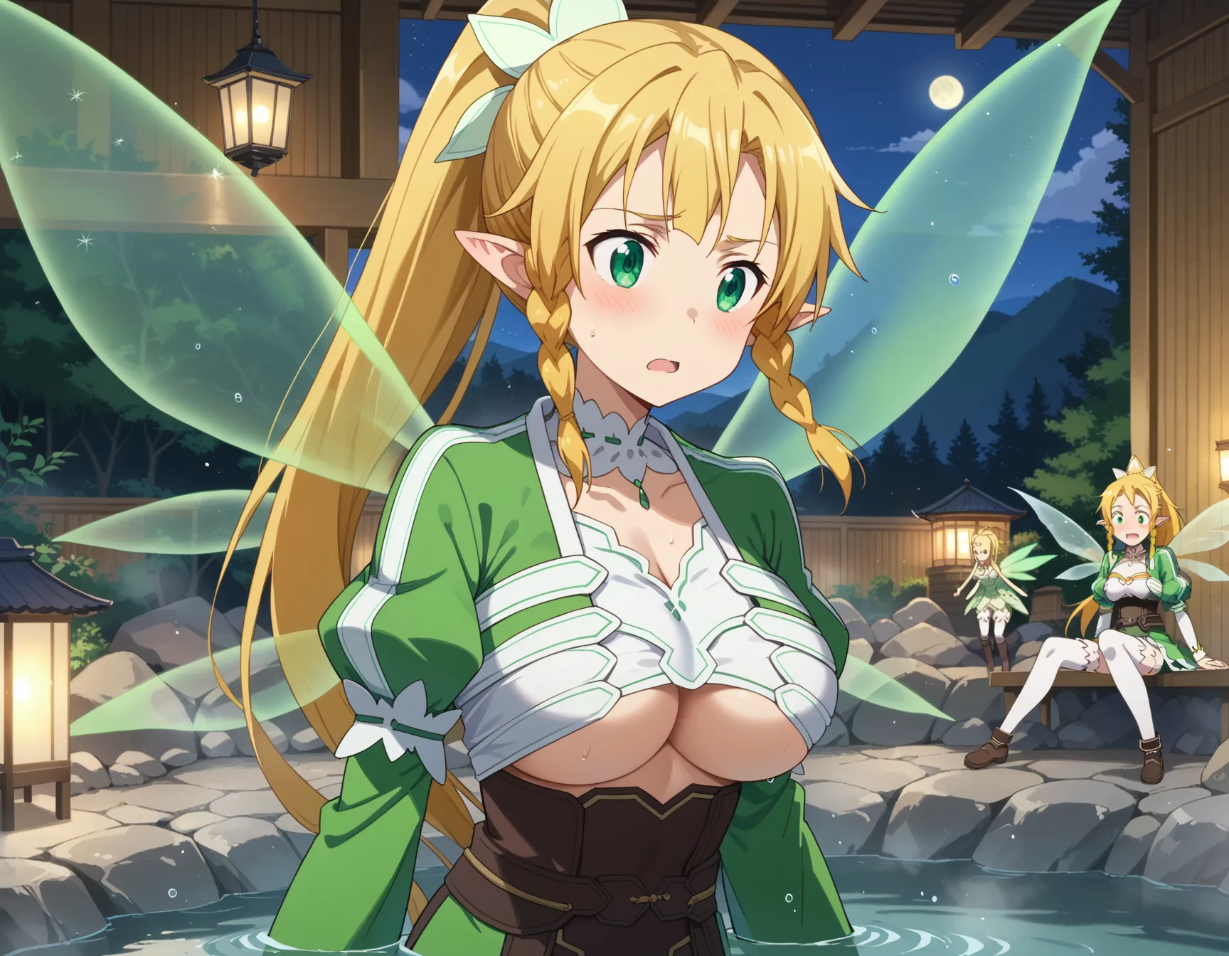 ソードアート・オンラインに登場するリーファちゃんのエロいAI画像432枚！の13枚目の画像です。