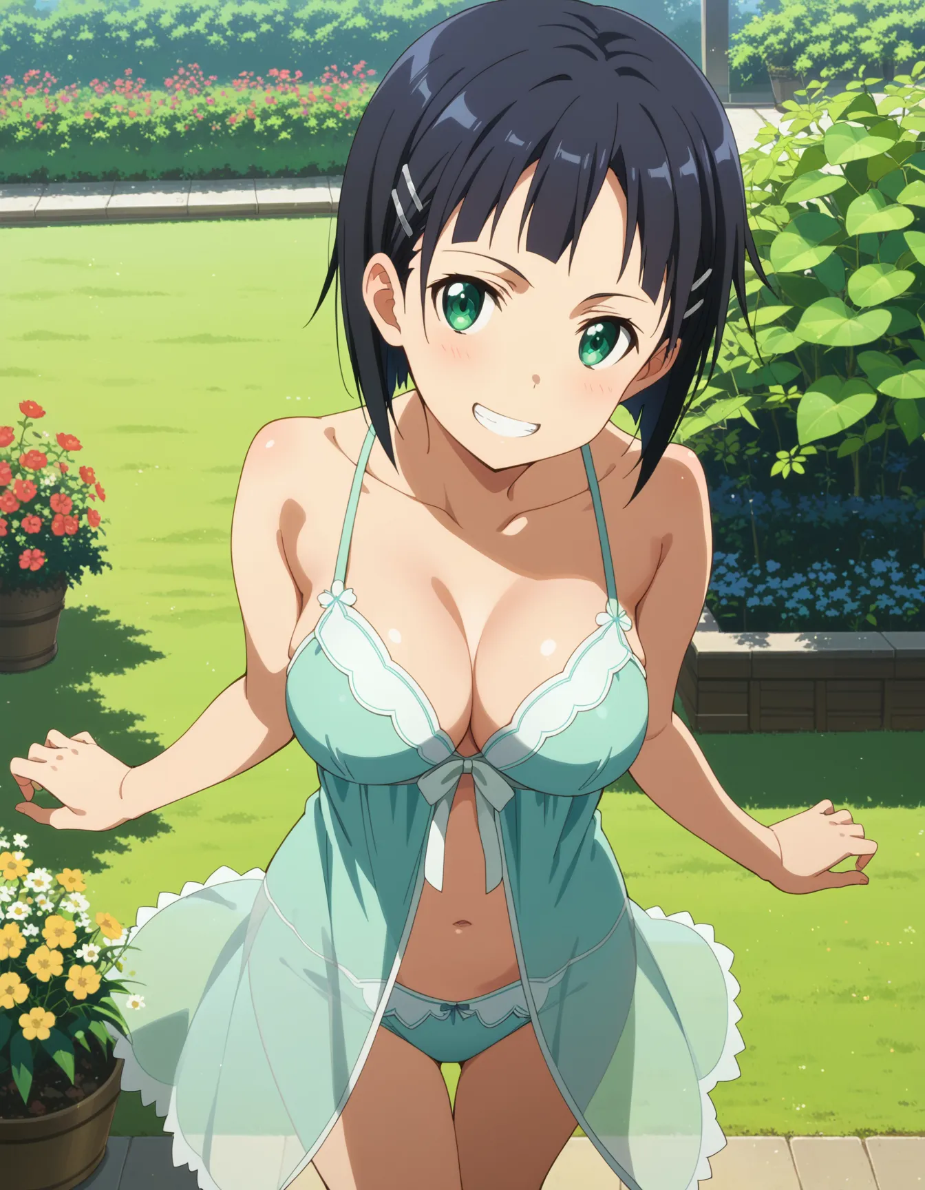ソードアート・オンラインに登場する桐ヶ谷直葉ちゃんのエロいAI画像400枚！の15枚目の画像です。