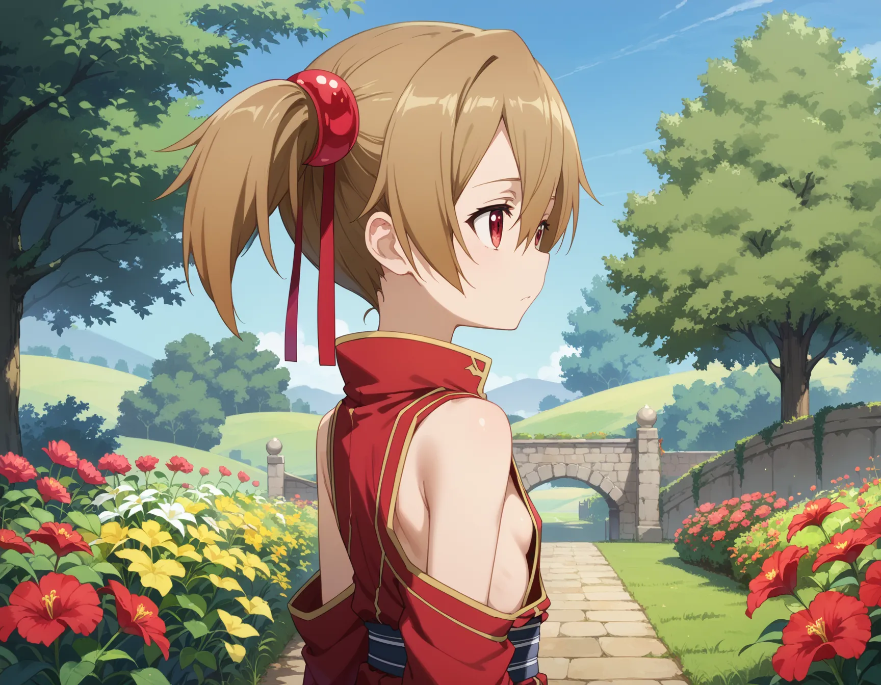 ソードアート・オンラインに登場するシリカ(綾野珪子)ちゃんのエロいAI画像420枚！の16枚目の画像です。
