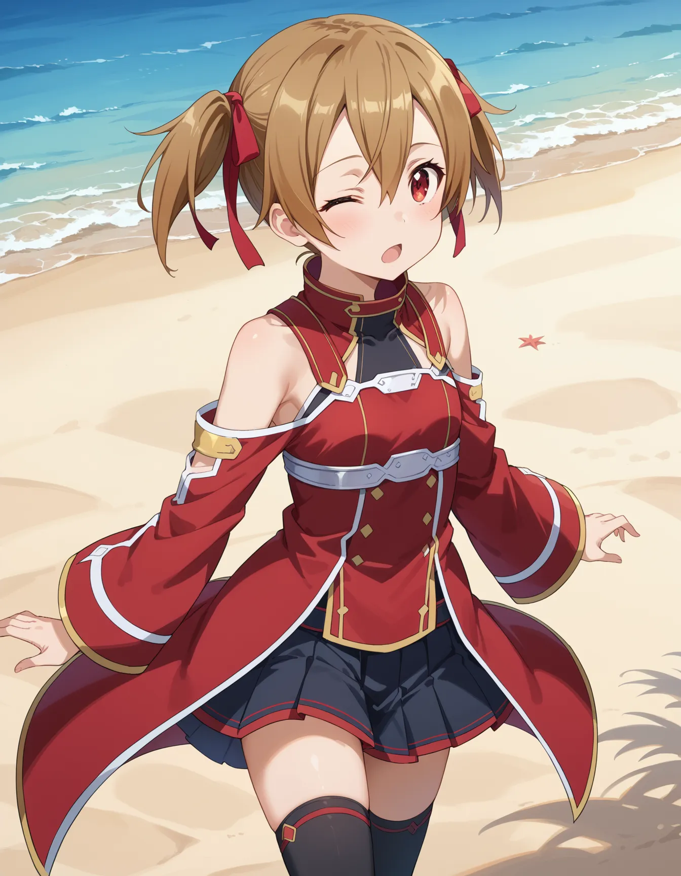 ソードアート・オンラインに登場するシリカ(綾野珪子)ちゃんのエロいAI画像420枚！の24枚目の画像です。