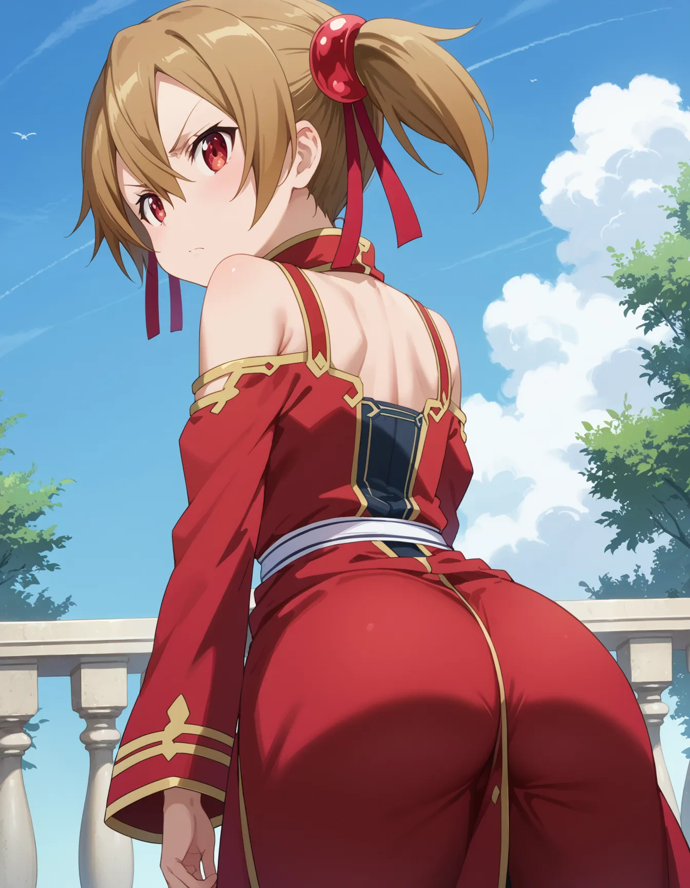 ソードアート・オンラインに登場するシリカ(綾野珪子)ちゃんのエロいAI画像420枚！の27枚目の画像です。