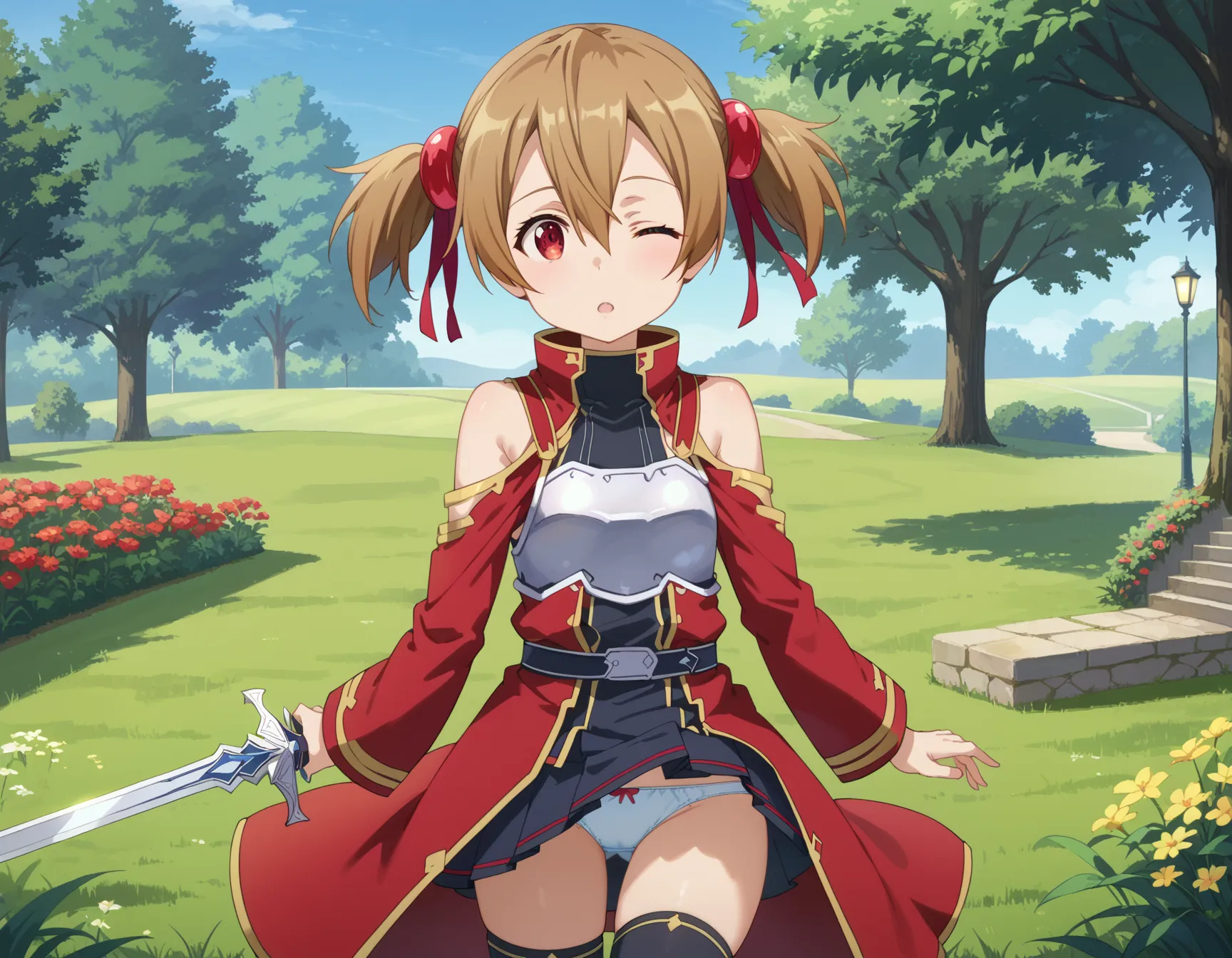 ソードアート・オンラインに登場するシリカ(綾野珪子)ちゃんのエロいAI画像420枚！の2枚目の画像です。