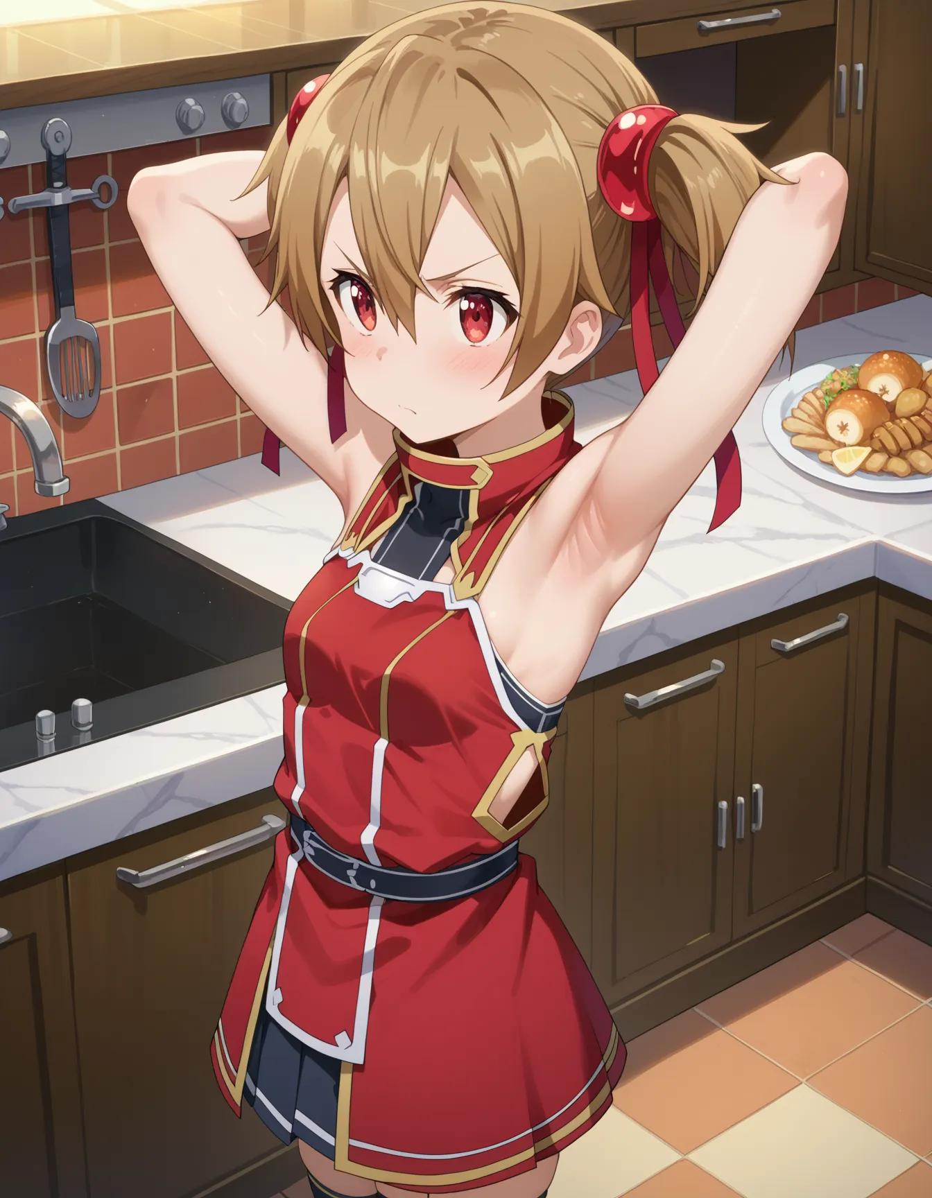ソードアート・オンラインに登場するシリカ(綾野珪子)ちゃんのエロいAI画像420枚！の29枚目の画像です。