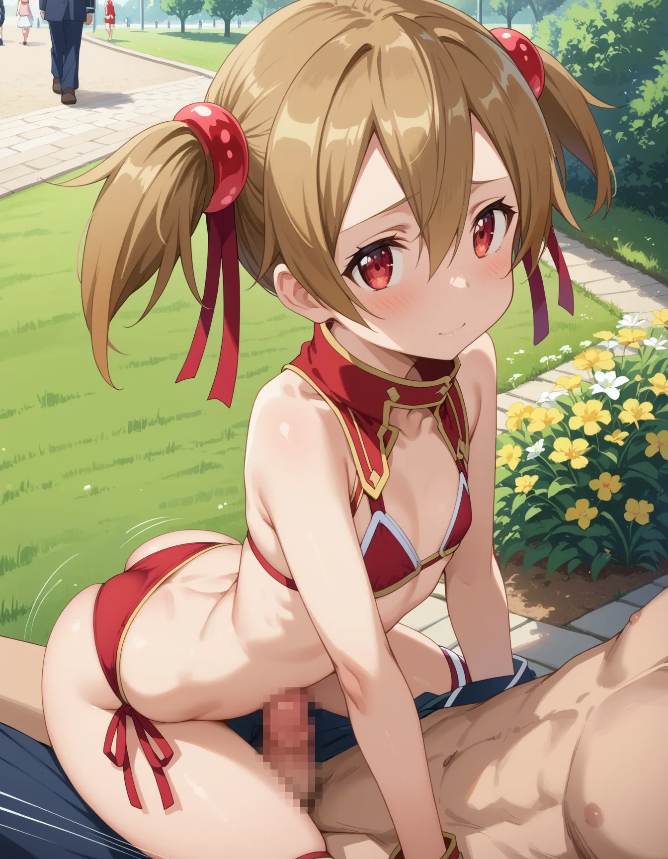 ソードアート・オンラインに登場するシリカ(綾野珪子)ちゃんのエロいAI画像420枚！の32枚目の画像です。
