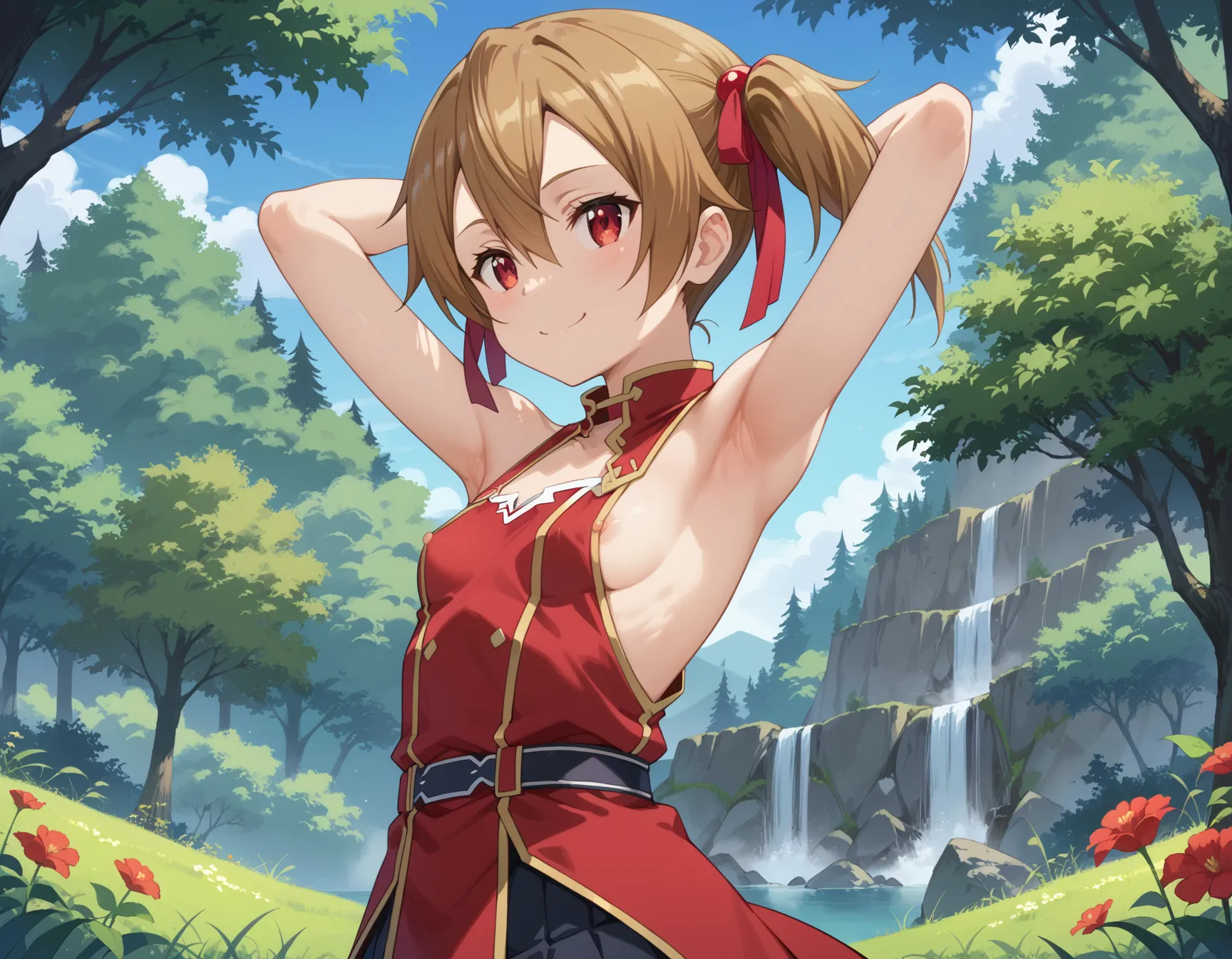 ソードアート・オンラインに登場するシリカ(綾野珪子)ちゃんのエロいAI画像420枚！(3ページ目)の17枚目の画像です。