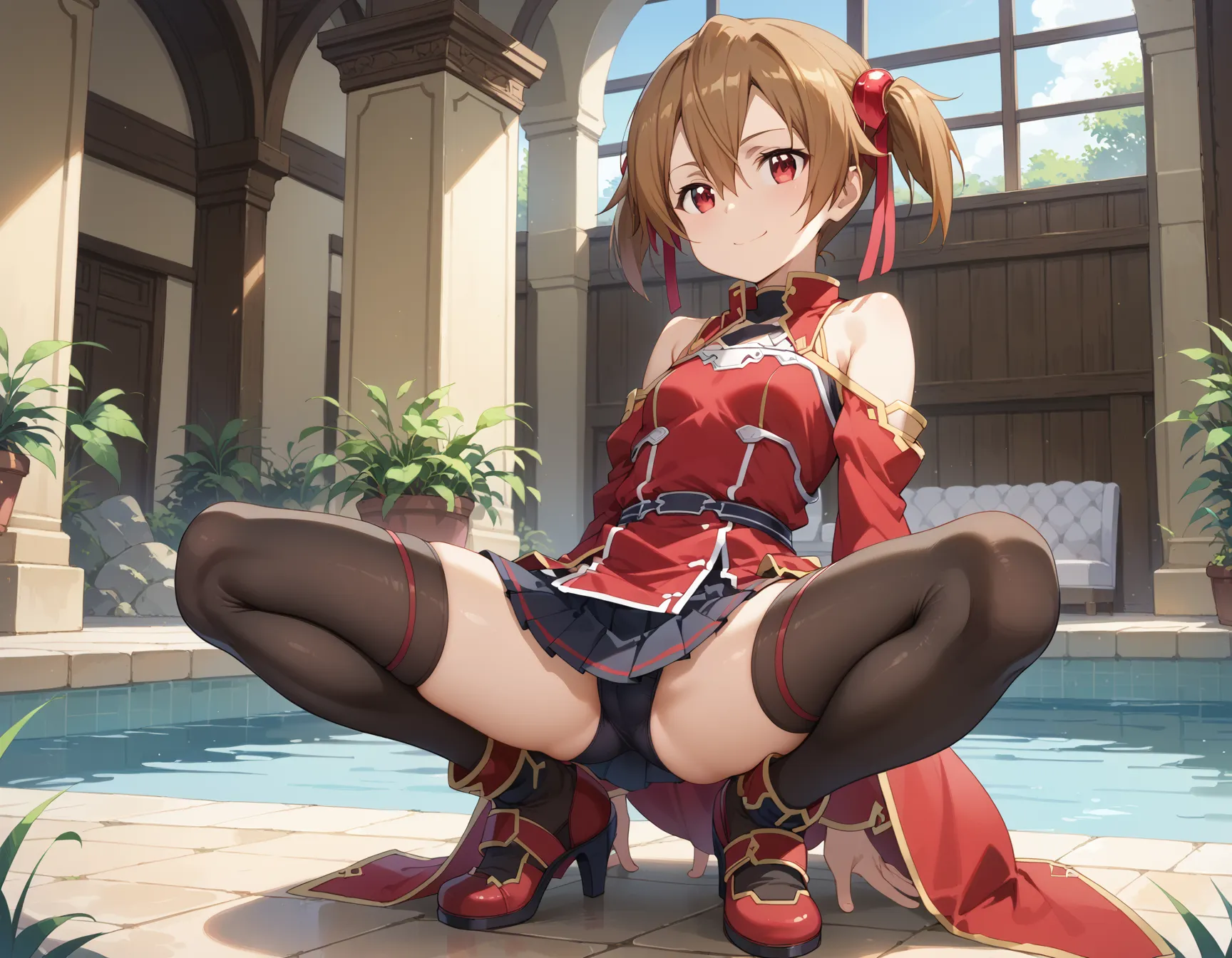 ソードアート・オンラインに登場するシリカ(綾野珪子)ちゃんのエロいAI画像420枚！の12枚目の画像です。