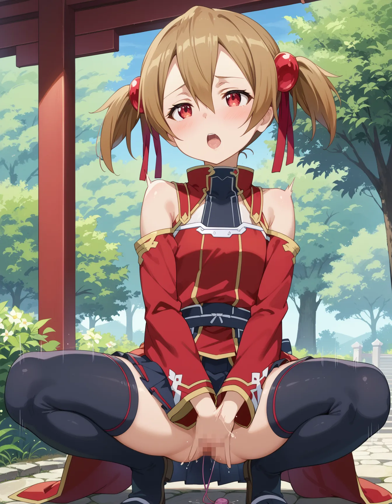 ソードアート・オンラインに登場するシリカ(綾野珪子)ちゃんのエロいAI画像420枚！の13枚目の画像です。