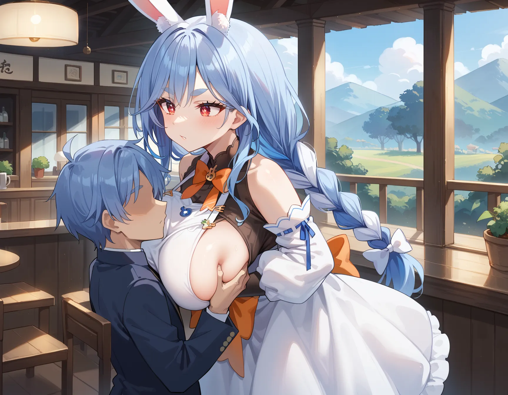 ホロライブの人気VTuber兎田ぺこらちゃんのお母さまのエロいAI画像440枚！(8ページ目)の30枚目の画像です。
