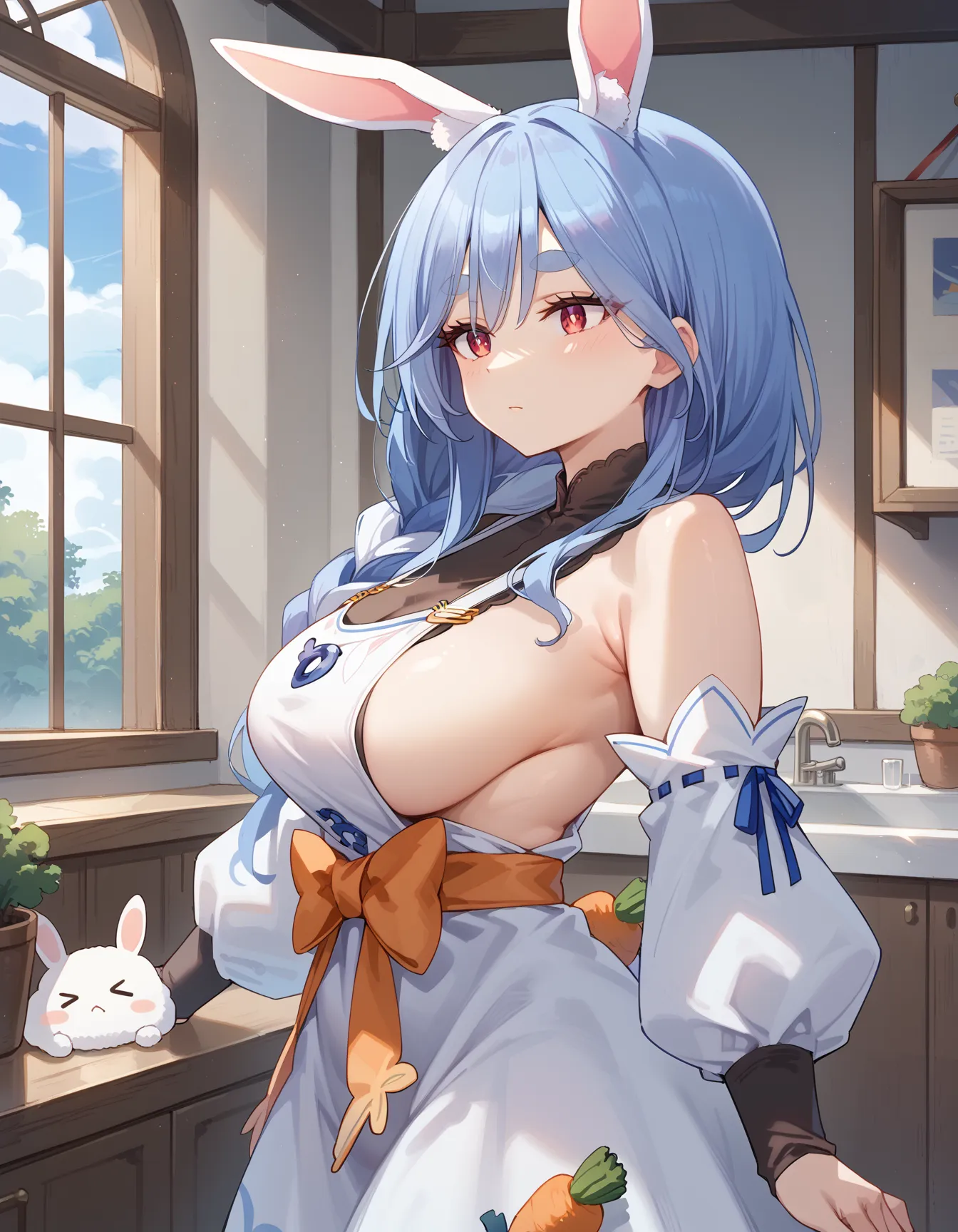 ホロライブの人気VTuber兎田ぺこらちゃんのお母さまのエロいAI画像440枚！(9ページ目)の7枚目の画像です。
