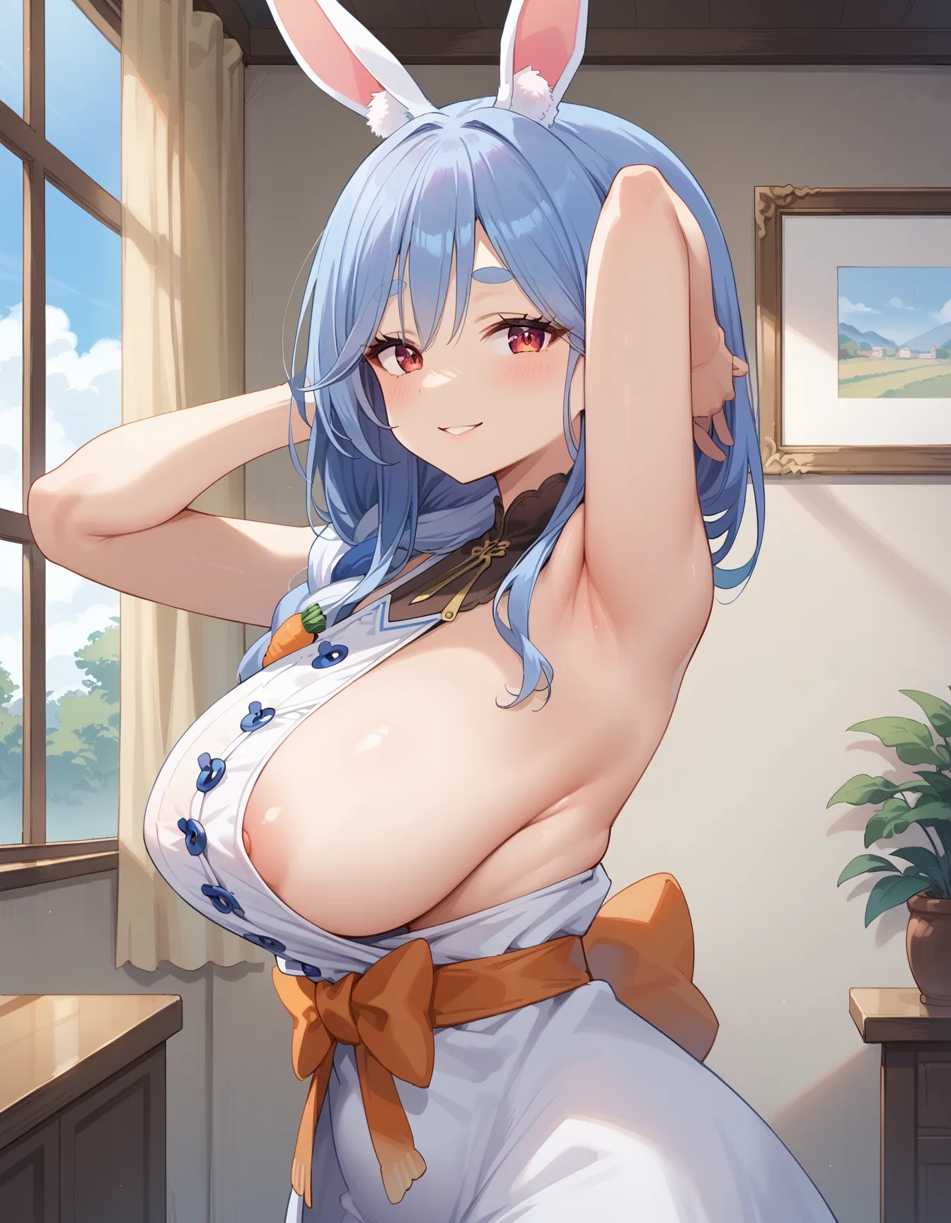 ホロライブの人気VTuber兎田ぺこらちゃんのお母さまのエロいAI画像440枚！(9ページ目)の19枚目の画像です。