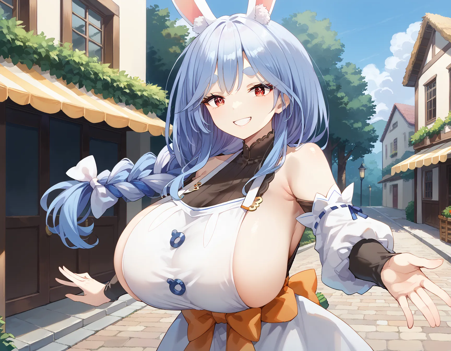 【ぺこらママエロ画像】ホロライブの人気VTuber兎田ぺこらちゃんのお母さまのエロいAI画像440枚！_次ページのエロ画像