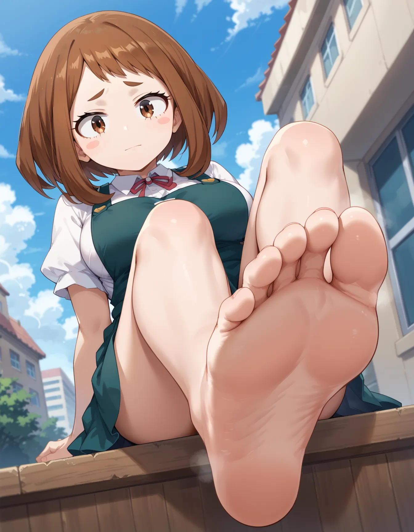 ヒロアカに登場するお茶子ちゃんのエロいAI画像400枚！(5ページ目)の5枚目の画像です。