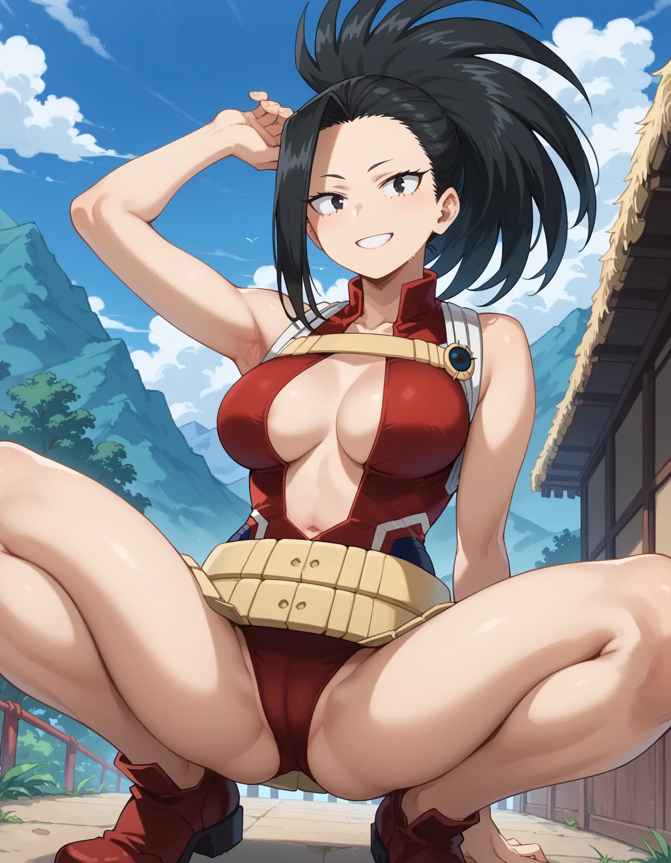 ヒロアカに登場する百ちゃんのエロいAI画像458枚！(6ページ目)の33枚目の画像です。