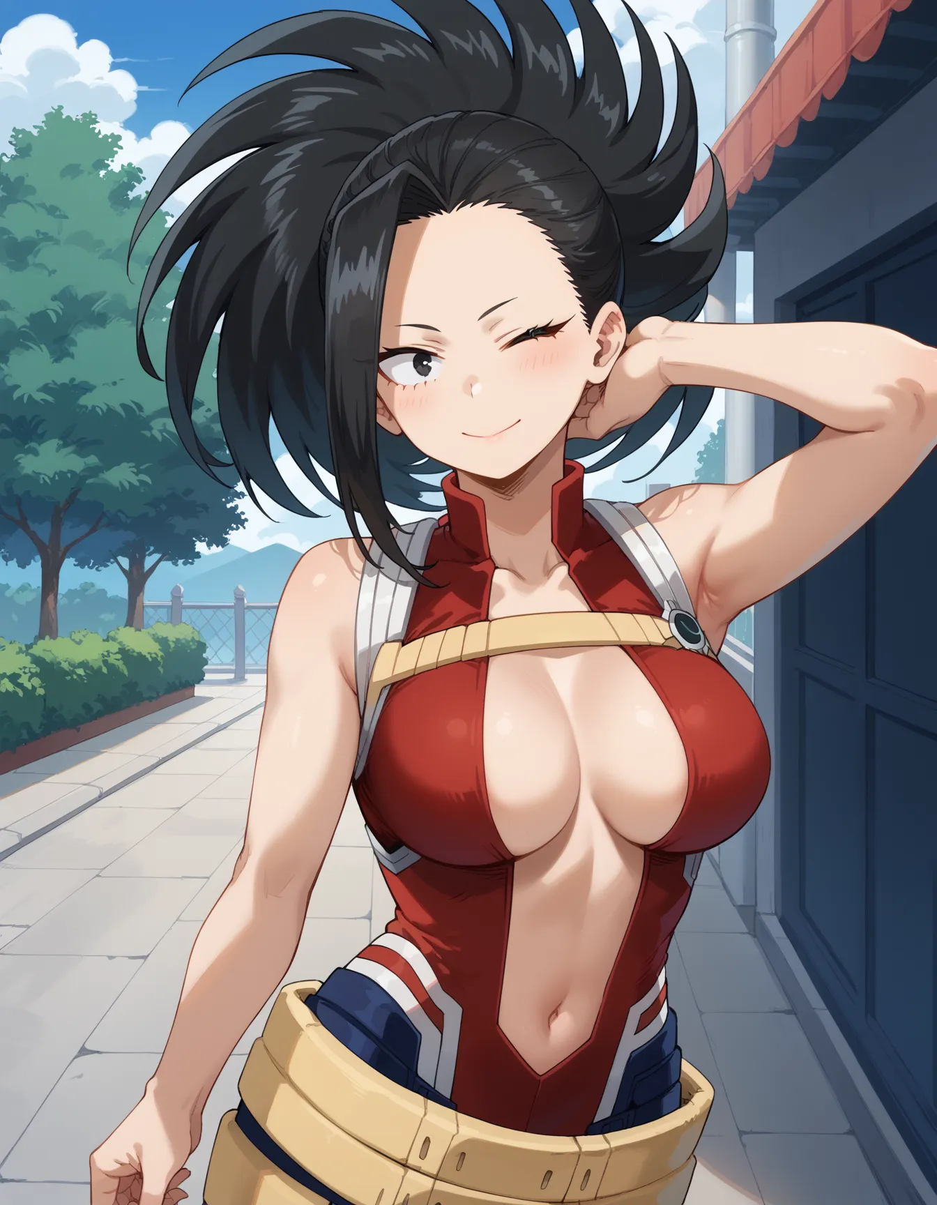 ヒロアカに登場する百ちゃんのエロいAI画像458枚！(9ページ目)の9枚目の画像です。