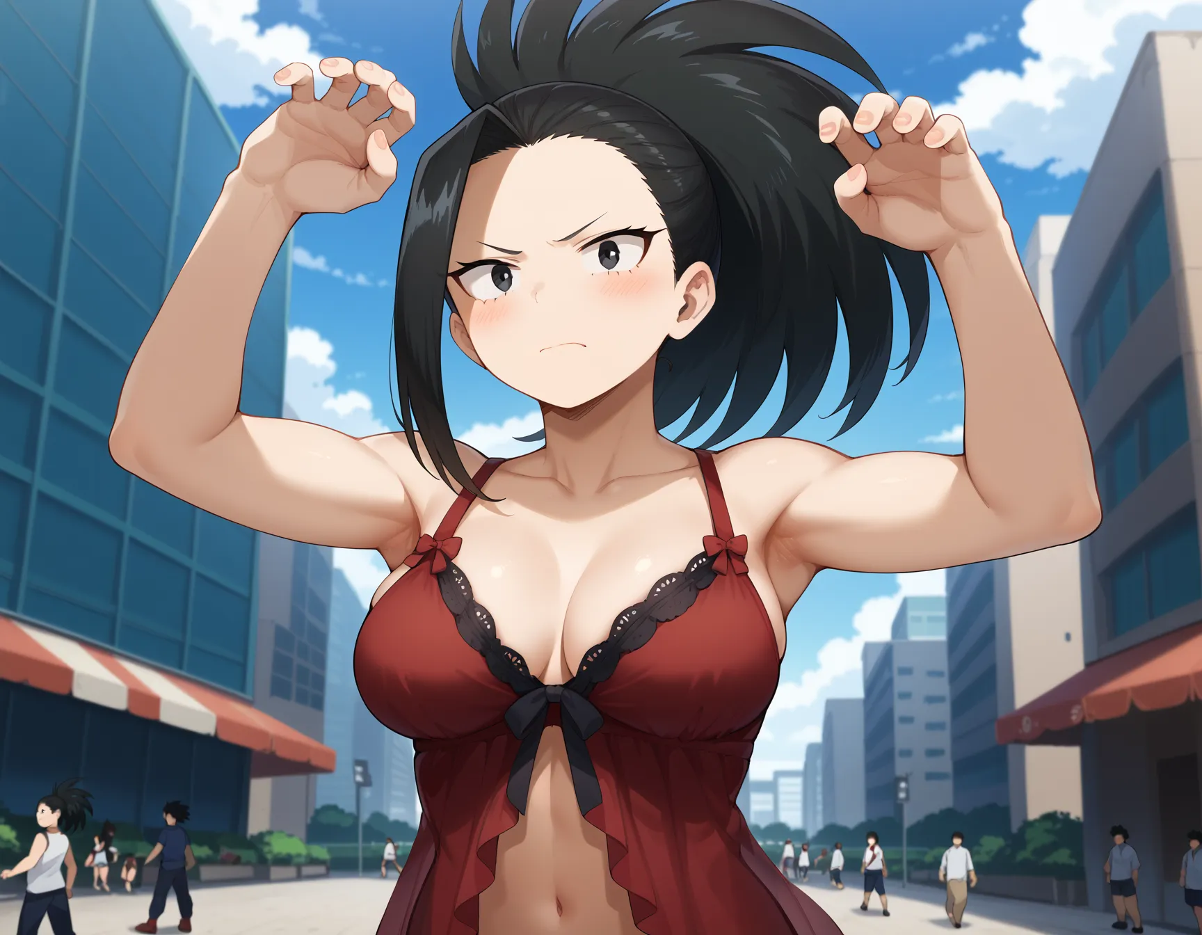 ヒロアカに登場する百ちゃんのエロいAI画像458枚！(11ページ目)の12枚目の画像です。