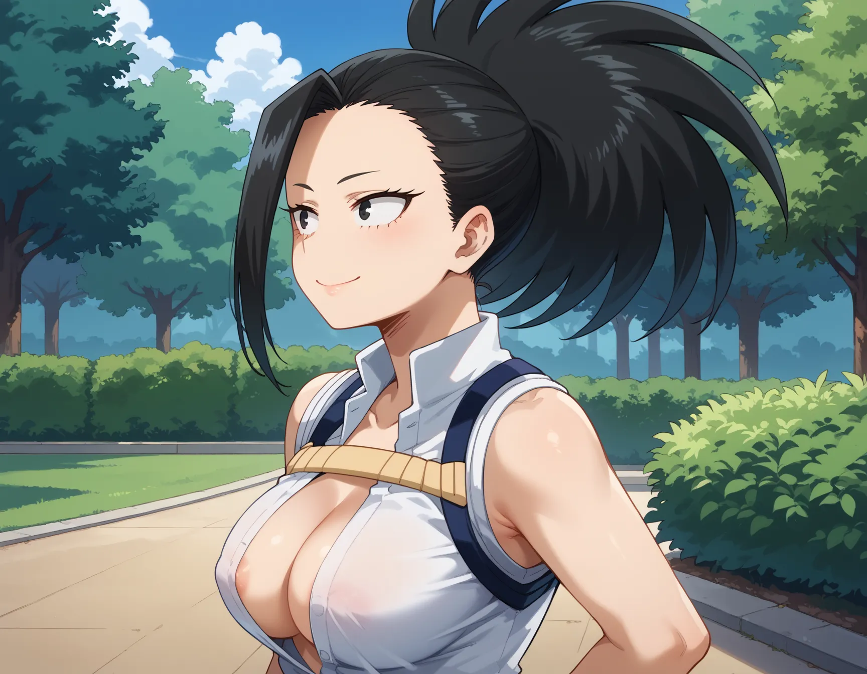 ヒロアカに登場する百ちゃんのエロいAI画像458枚！(3ページ目)の1枚目の画像です。