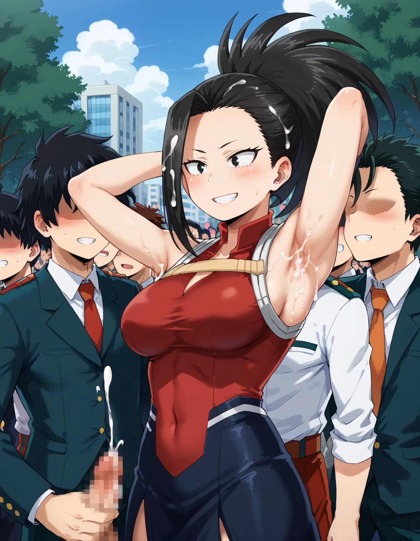 ヒロアカに登場する百ちゃんのエロいAI画像458枚！(3ページ目)の8枚目の画像です。