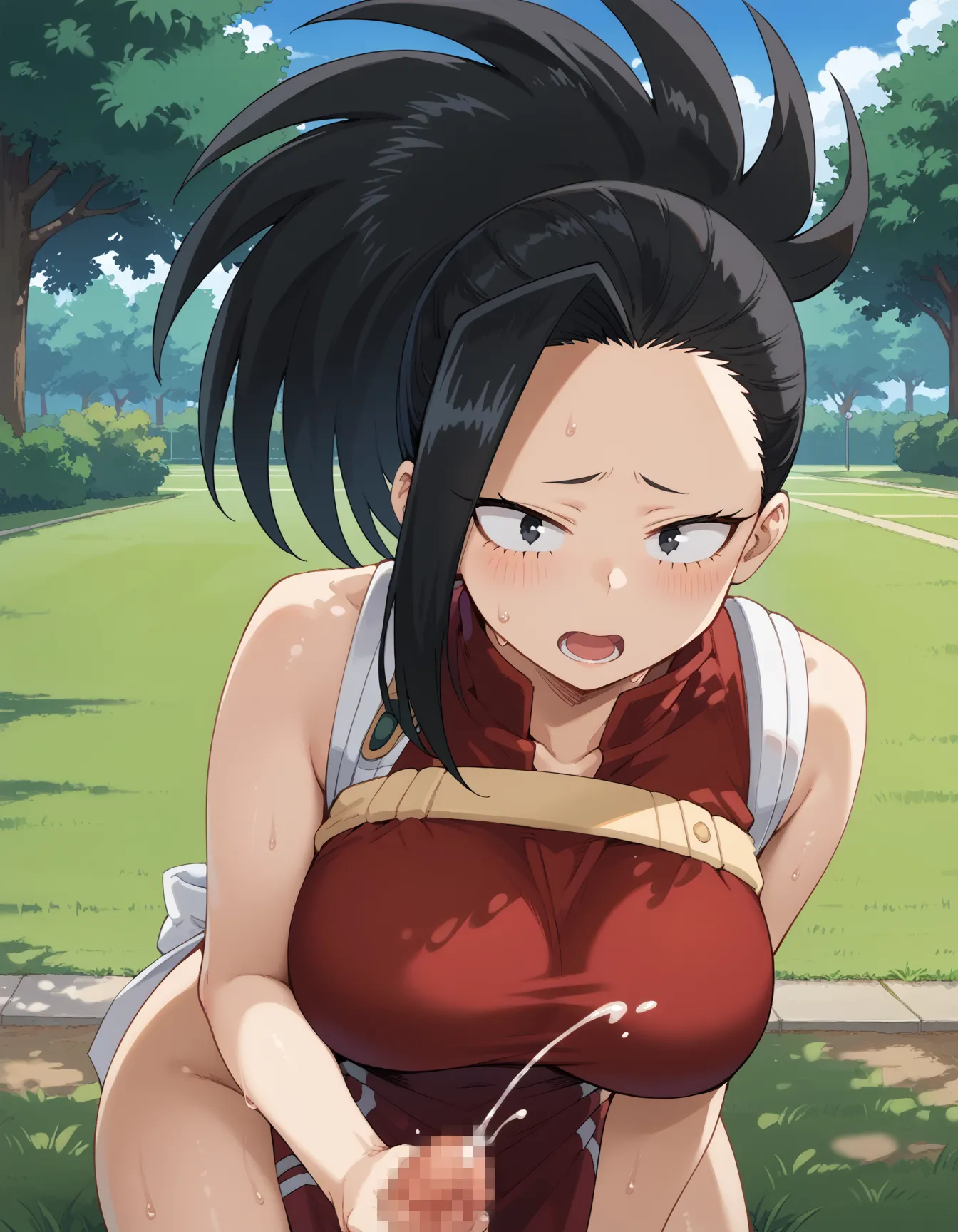ヒロアカに登場する百ちゃんのエロいAI画像458枚！(3ページ目)の13枚目の画像です。