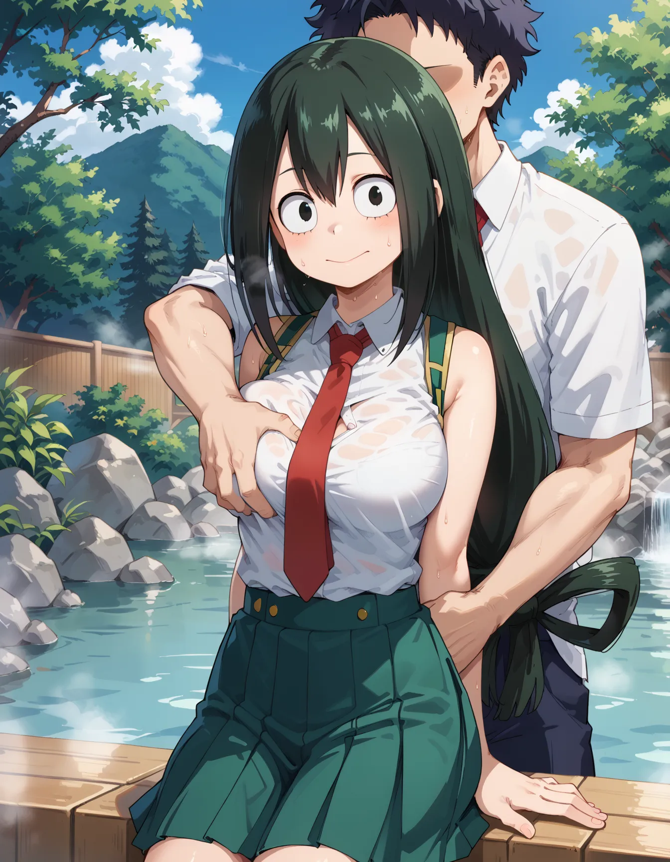 ヒロアカに登場する梅雨ちゃんのエロいAI画像400枚！(7ページ目)の21枚目の画像です。