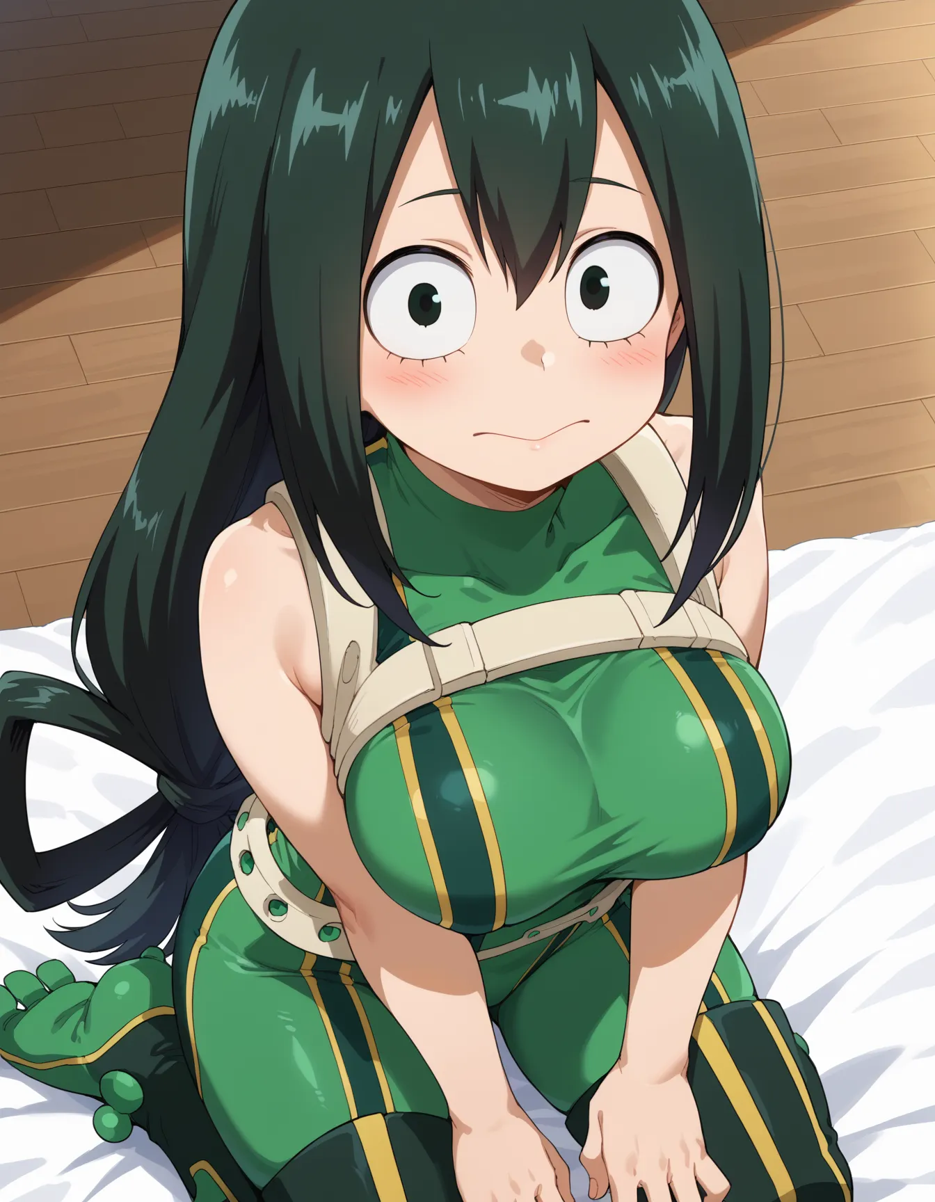 ヒロアカに登場する梅雨ちゃんのエロいAI画像400枚！(4ページ目)の11枚目の画像です。