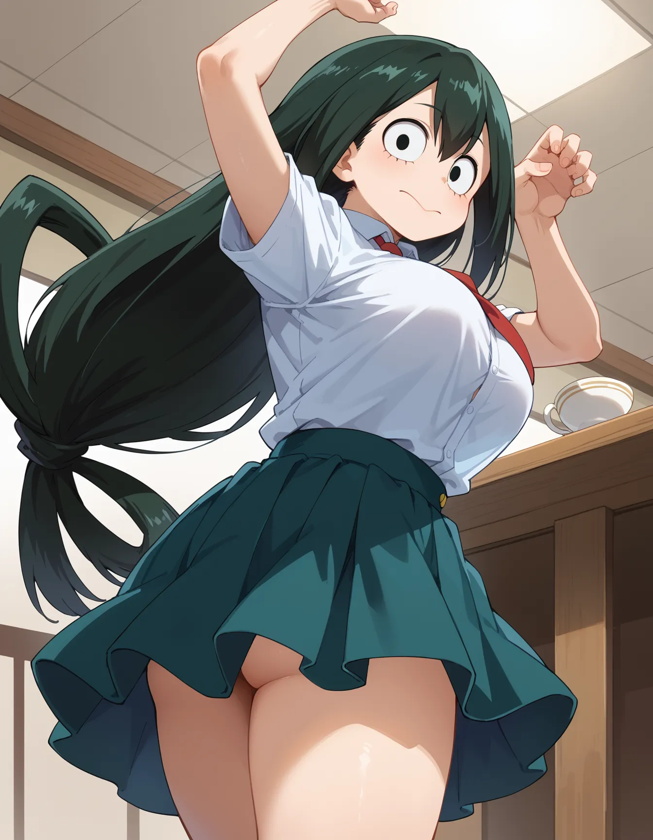 ヒロアカに登場する梅雨ちゃんのエロいAI画像400枚！(5ページ目)の8枚目の画像です。