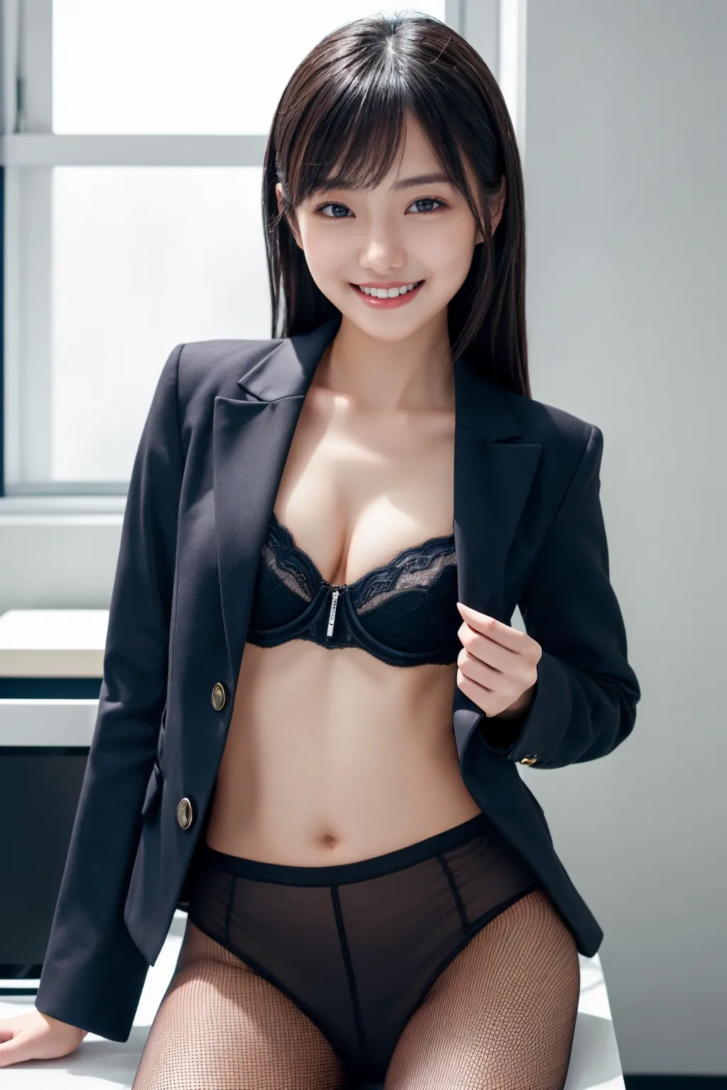 新しい職場は童顔小柄変態美女だらけ？！エッチなオフィスで仕事に集中できないAI画像343枚！(2ページ目) 12번째 이미지입니다.