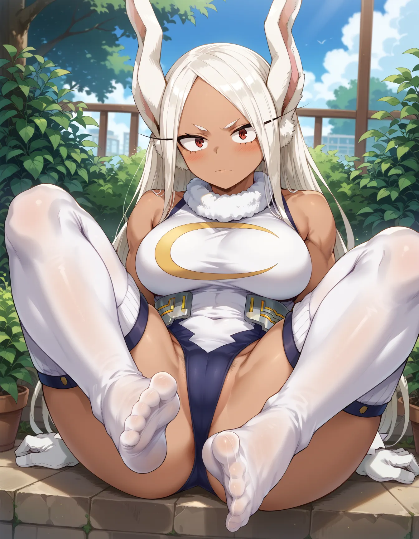 ヒロアカに登場する兎巨乳褐色ゴリマッチョ？！なミルコちゃんのエロいAI画像420枚！(8ページ目) 40번째 이미지입니다.