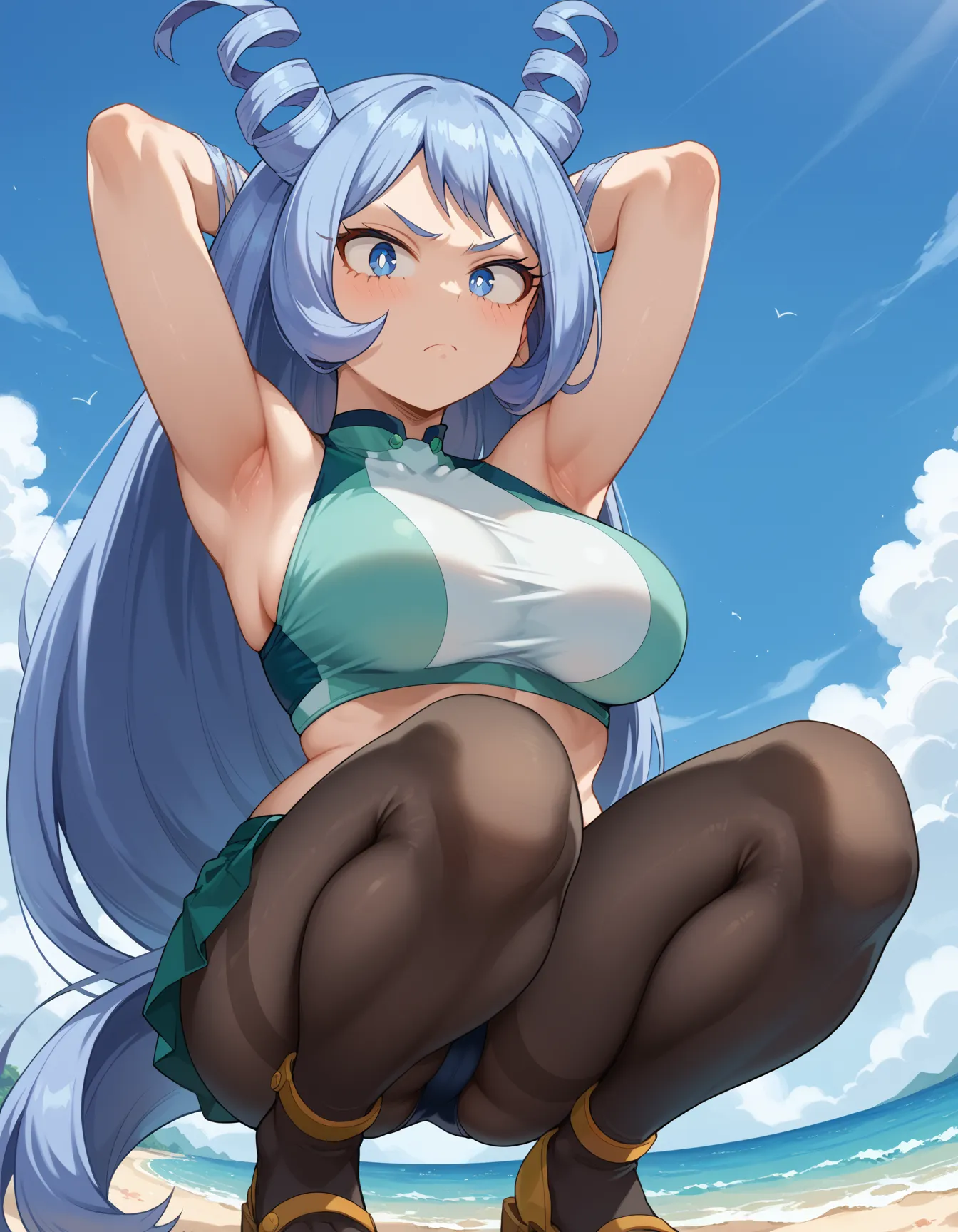 ヒロアカに登場する不思議系美少女ネジレチャンのエロいAI画像448枚！(8ページ目)の2枚目の画像です。