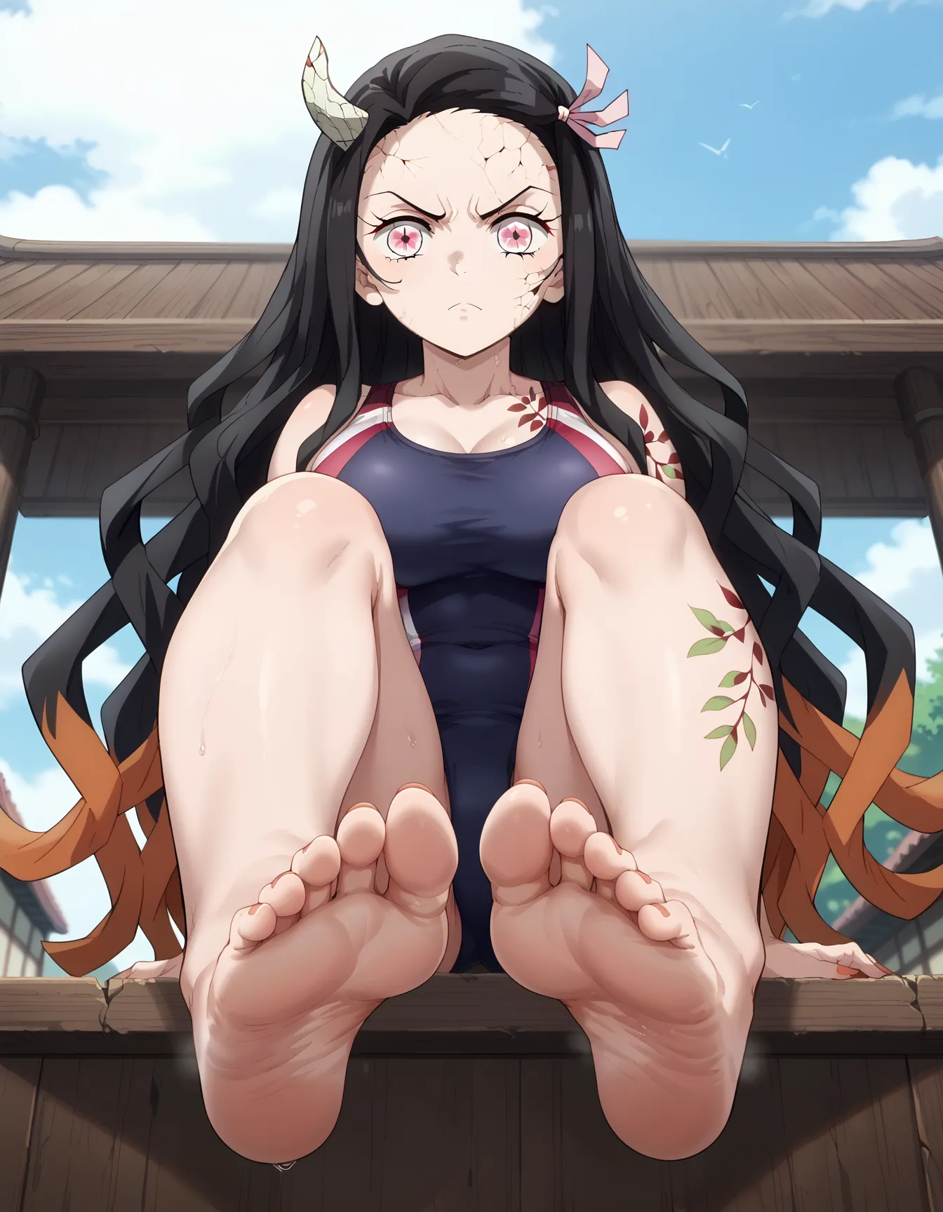鬼滅の刃に登場する主人公の妹ねずこちゃんのエロいAI画像462枚！(7ページ目)の24枚目の画像です。