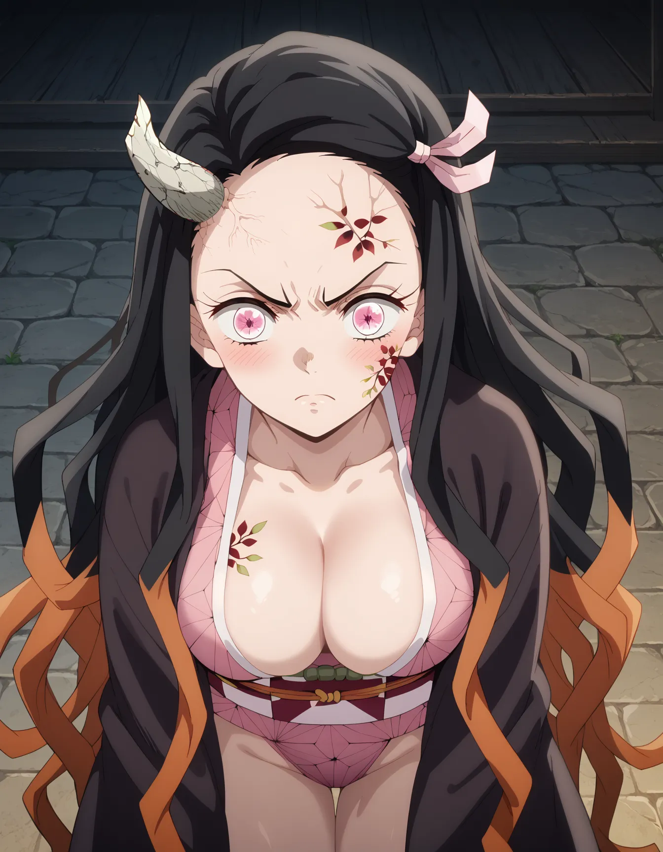 鬼滅の刃に登場する主人公の妹ねずこちゃんのエロいAI画像462枚！(7ページ目)の33枚目の画像です。