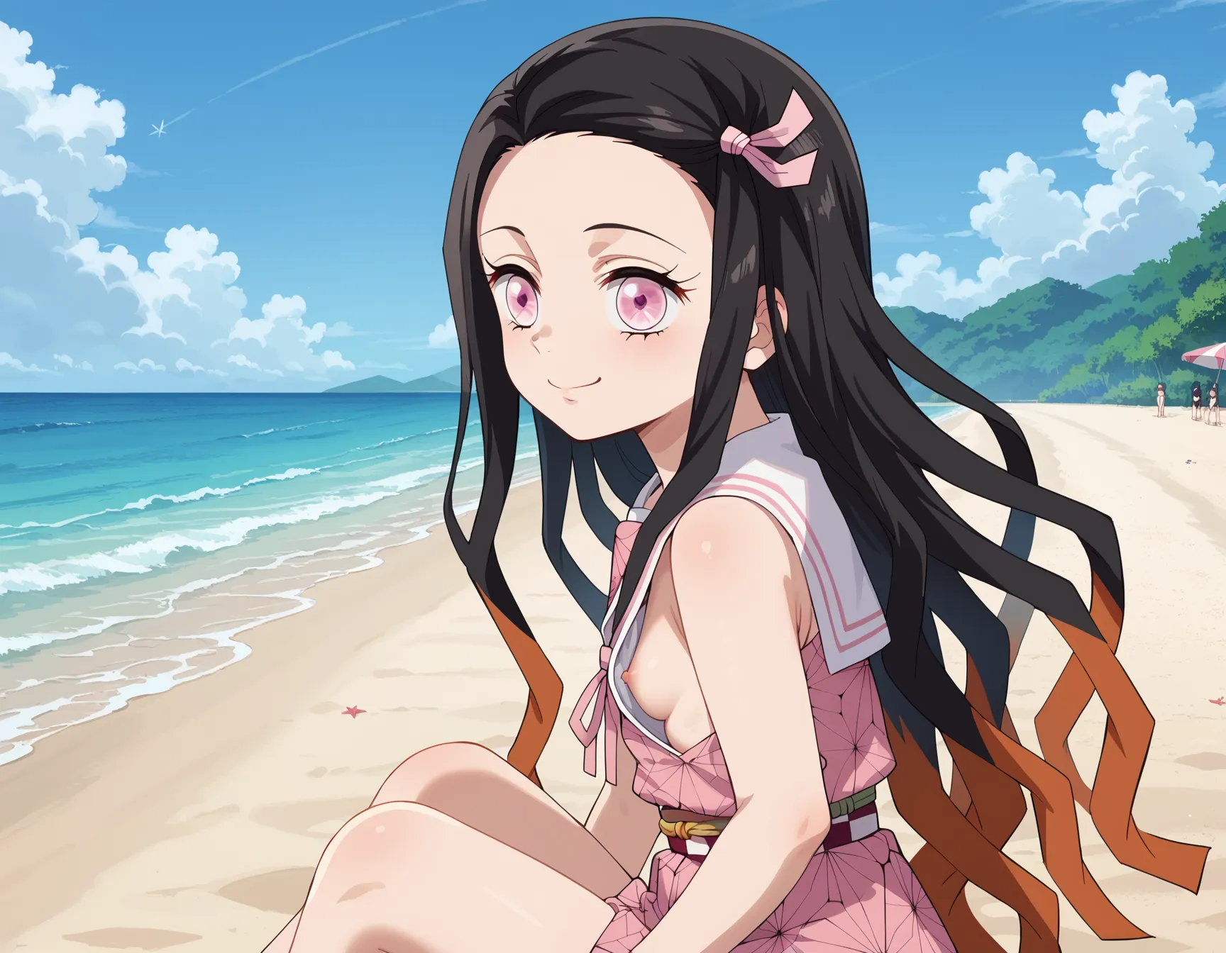 鬼滅の刃に登場する主人公の妹ねずこちゃんのエロいAI画像462枚！の32枚目の画像です。