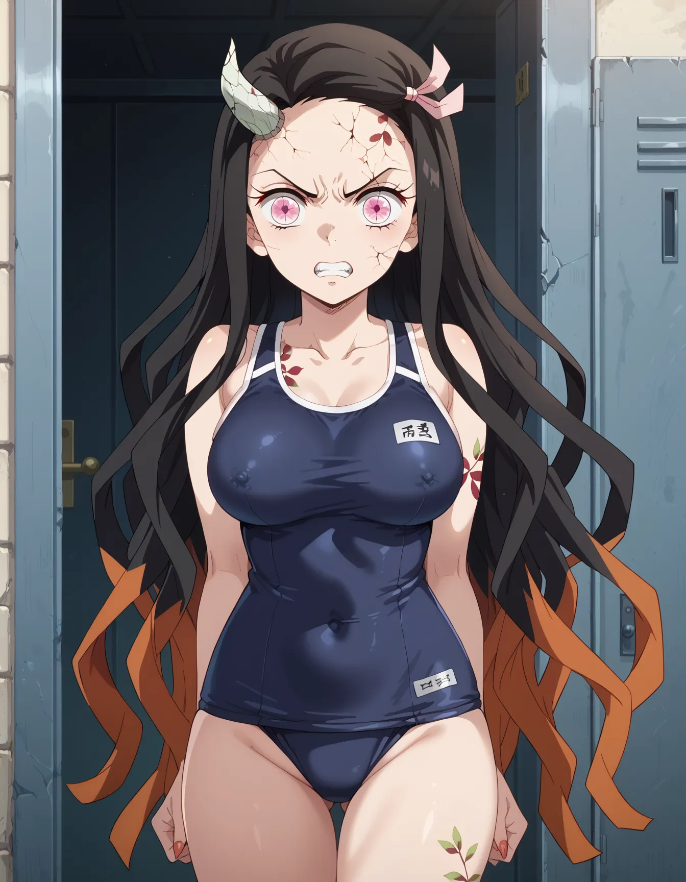 鬼滅の刃に登場する主人公の妹ねずこちゃんのエロいAI画像462枚！(9ページ目)の18枚目の画像です。