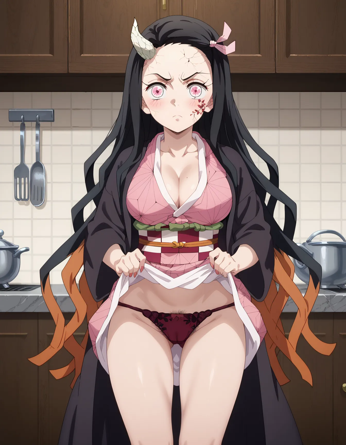 鬼滅の刃に登場する主人公の妹ねずこちゃんのエロいAI画像462枚！(10ページ目)の8枚目の画像です。
