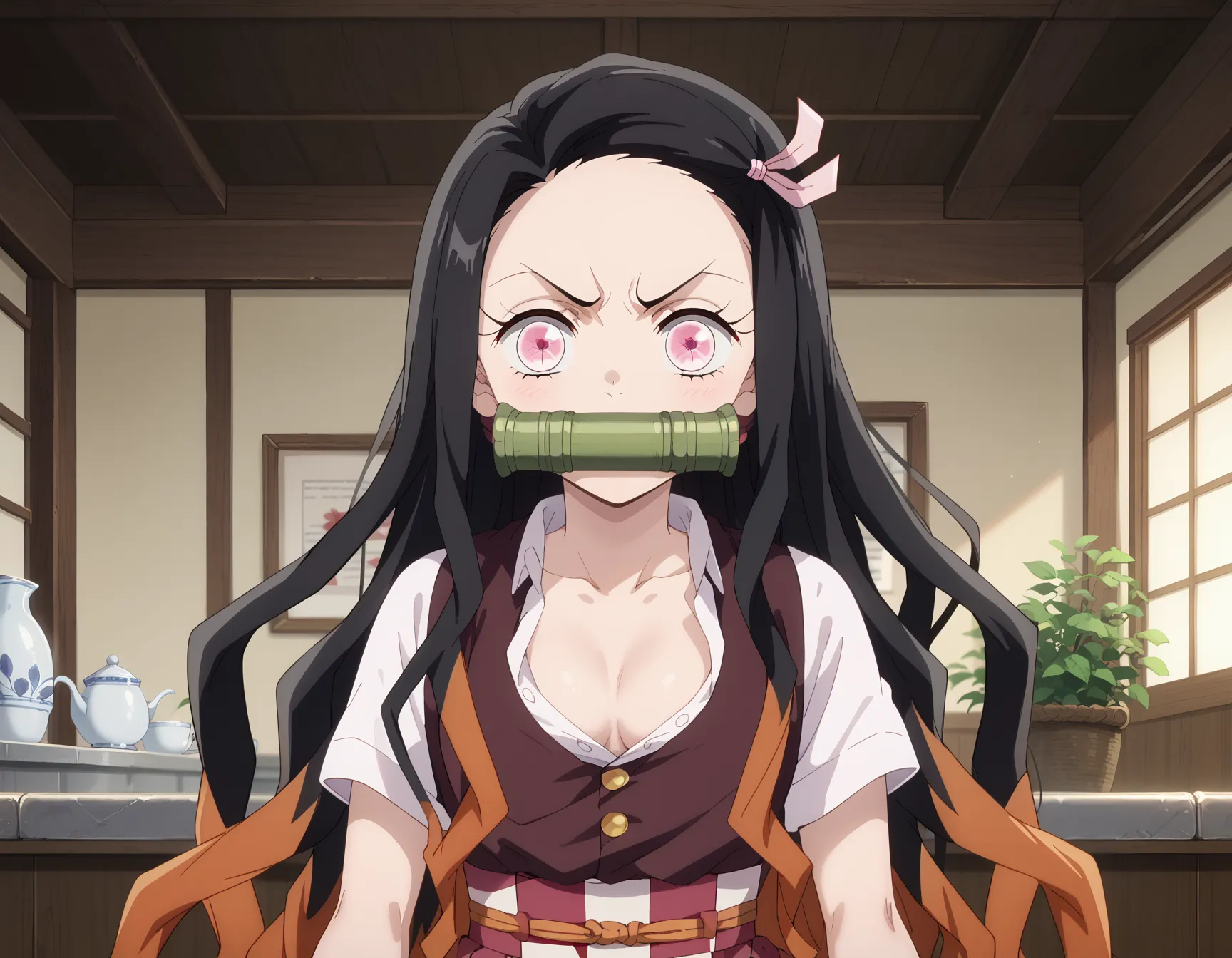 鬼滅の刃に登場する主人公の妹ねずこちゃんのエロいAI画像462枚！(10ページ目)の34枚目の画像です。