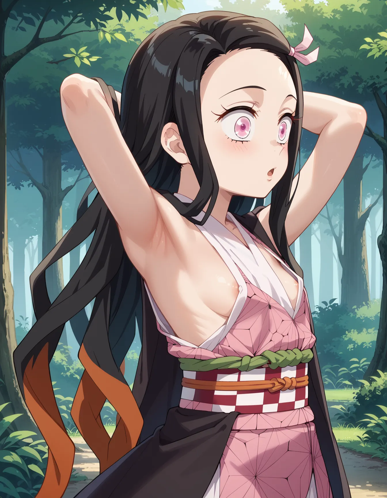 鬼滅の刃に登場する主人公の妹ねずこちゃんのエロいAI画像462枚！(2ページ目)の3枚目の画像です。