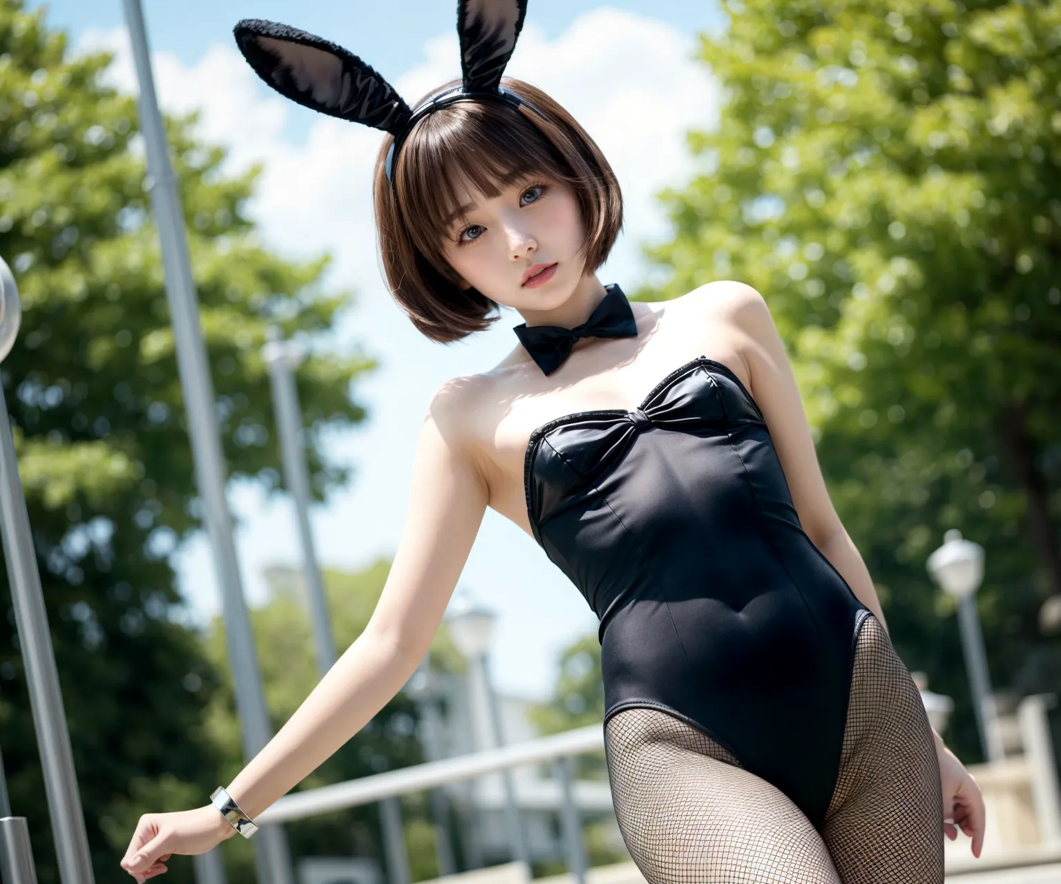 可愛い小柄美女がセクシーうさぎに大変身！キュートな身体と妖艶な衣装のギャップがエロいAI画像360枚！(3ページ目) 16張圖片