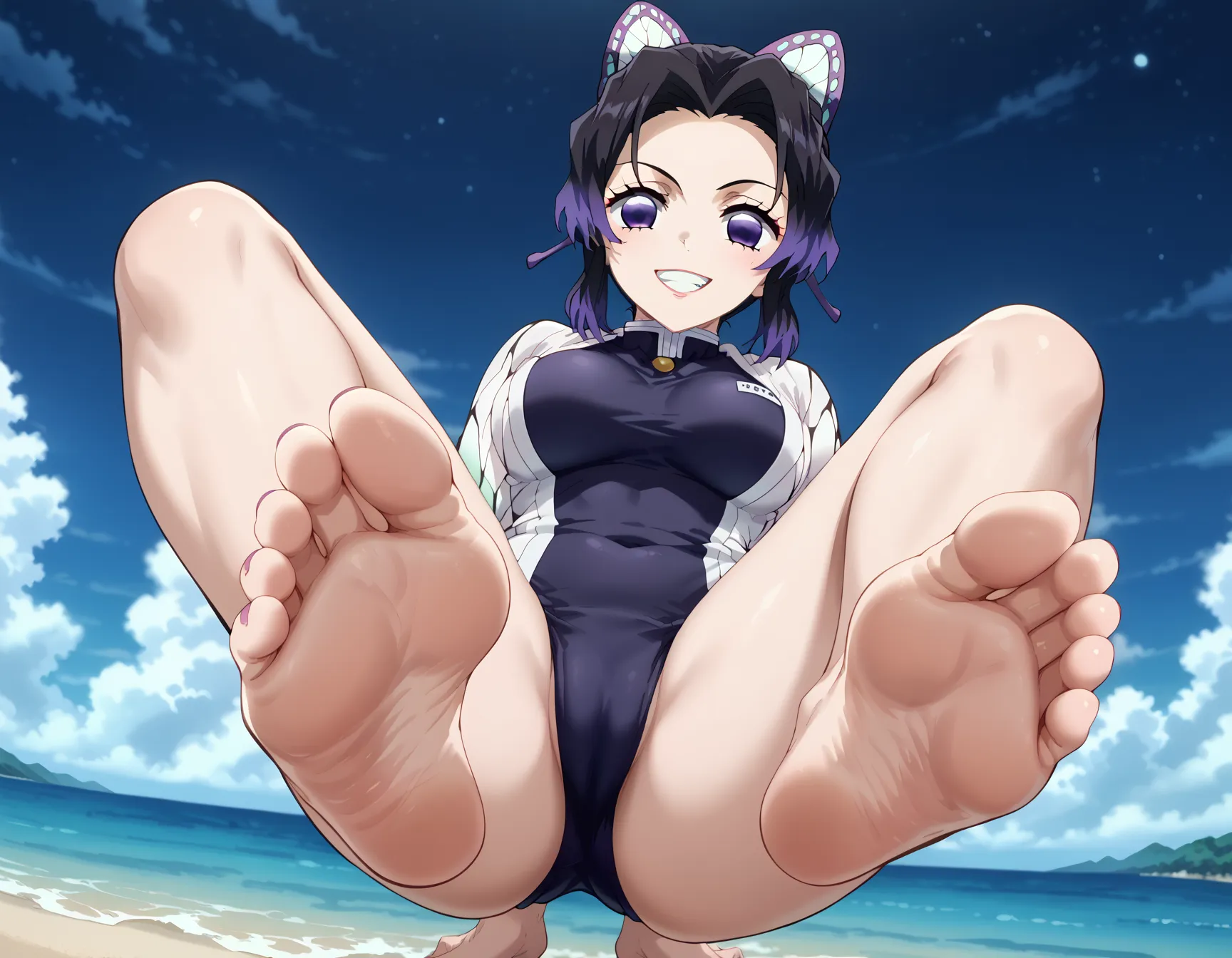 鬼滅の刃に登場する「このおっぱいで37kgは無理でしょ」しのぶちゃんのエロいAI画像440枚！(7ページ目)の16枚目の画像です。