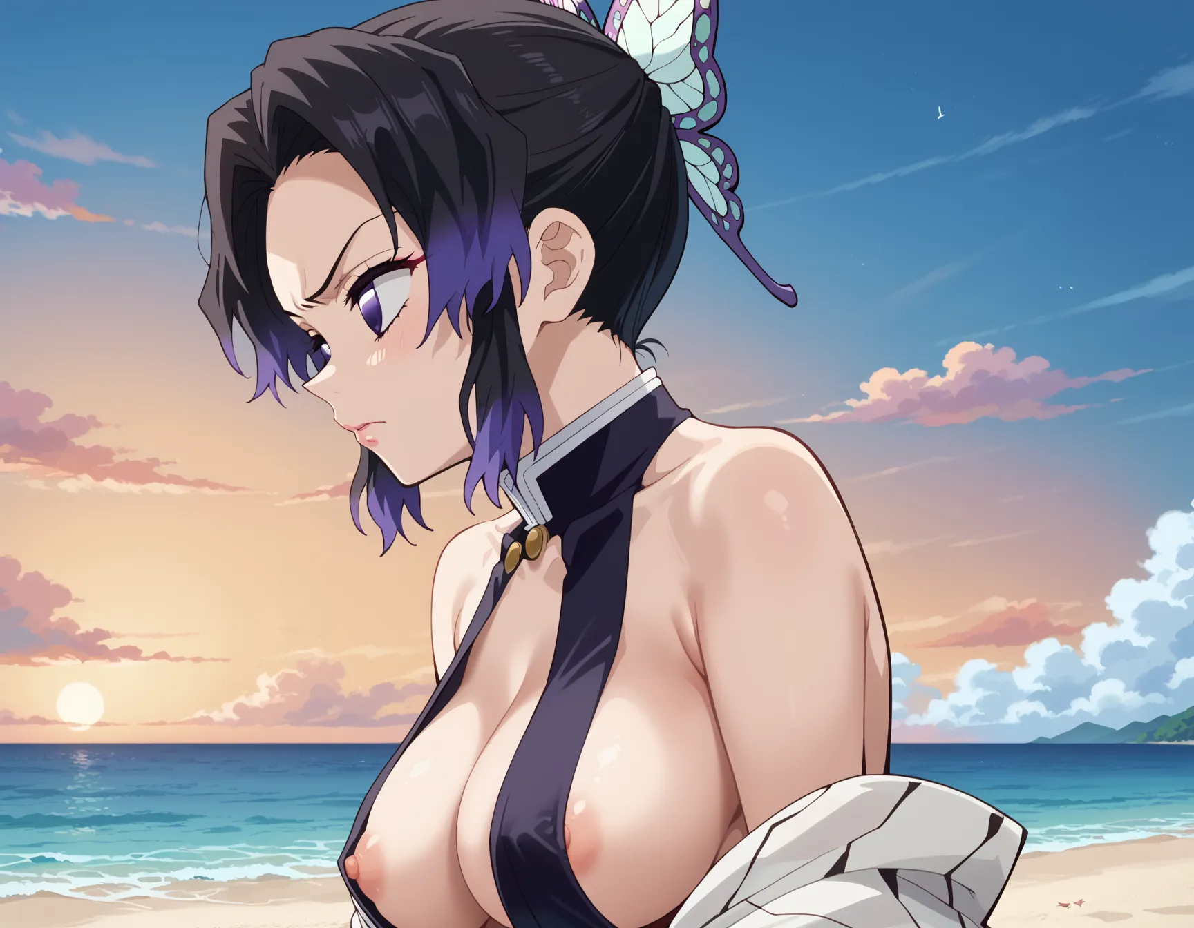 鬼滅の刃に登場する「このおっぱいで37kgは無理でしょ」しのぶちゃんのエロいAI画像440枚！(7ページ目)の26枚目の画像です。