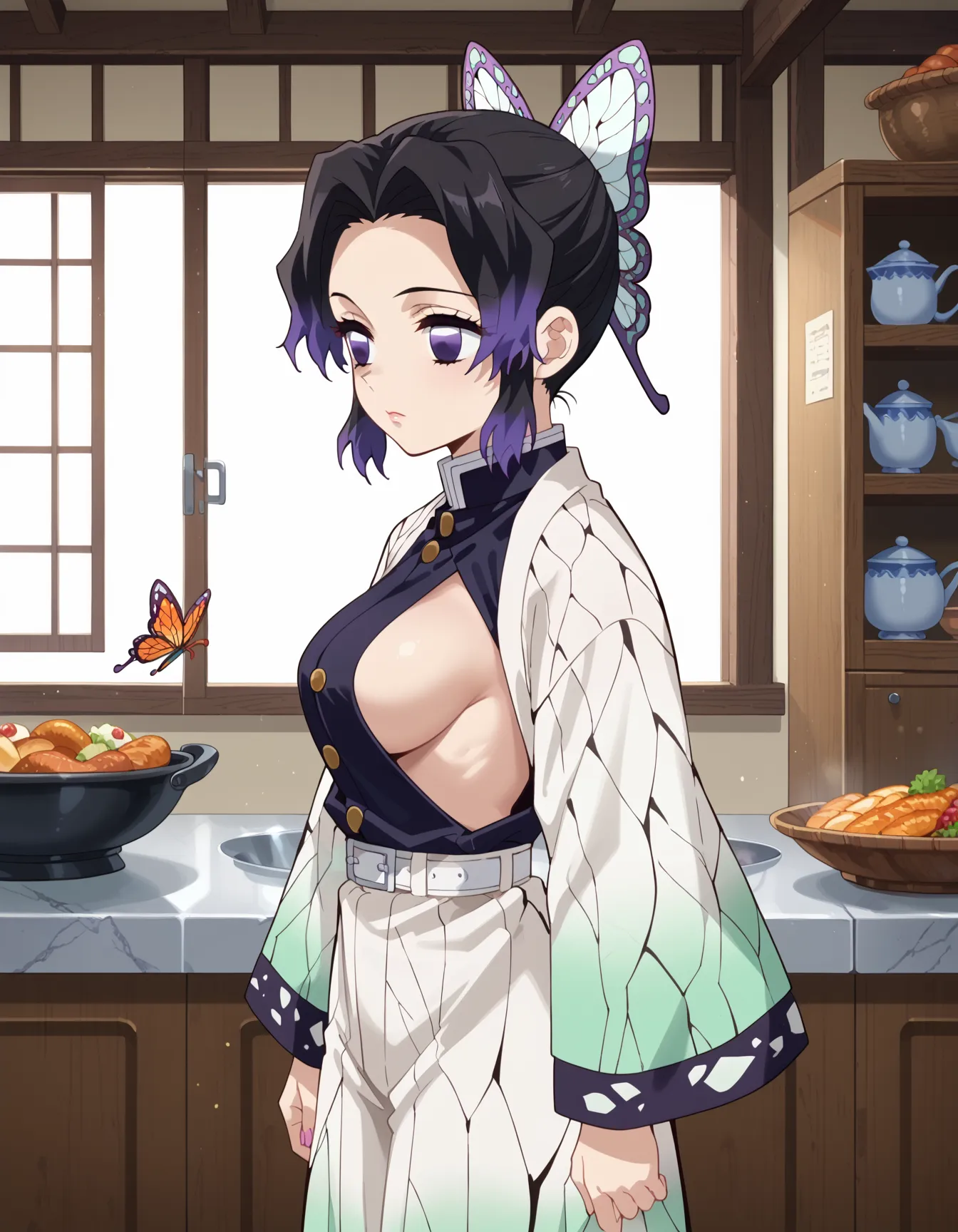 鬼滅の刃に登場する「このおっぱいで37kgは無理でしょ」しのぶちゃんのエロいAI画像440枚！(7ページ目)の33枚目の画像です。