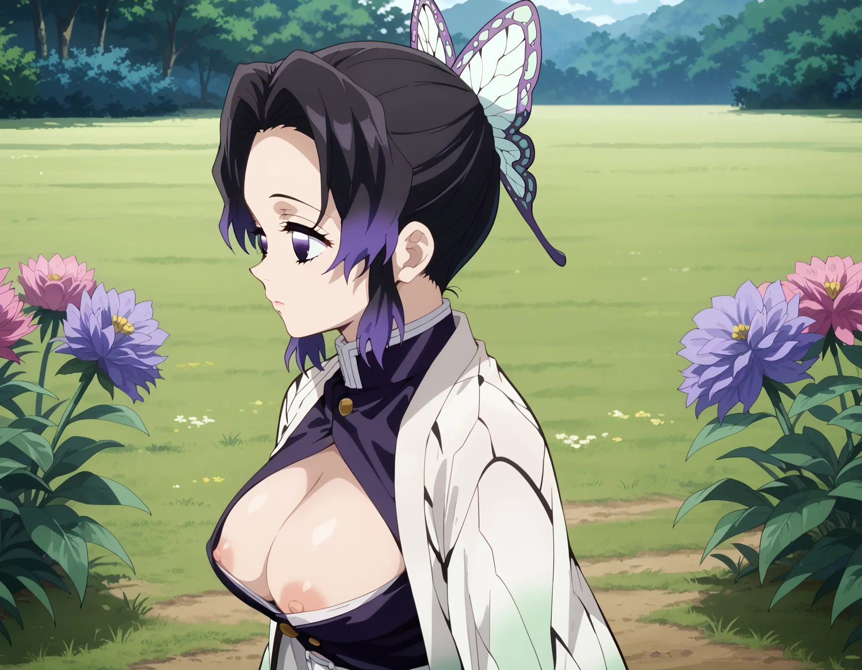 鬼滅の刃に登場する「このおっぱいで37kgは無理でしょ」しのぶちゃんのエロいAI画像440枚！(8ページ目)の9枚目の画像です。