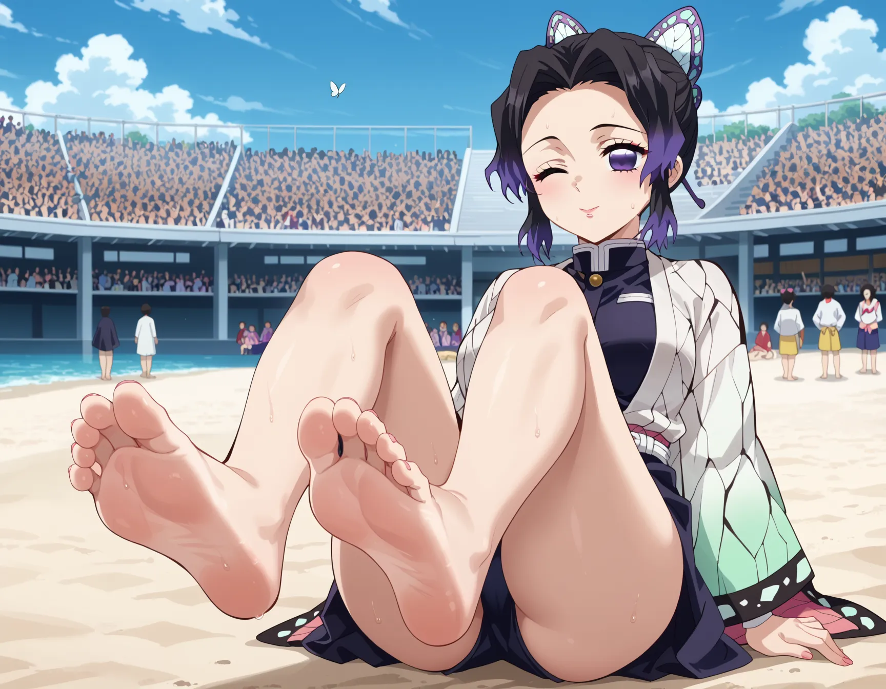 鬼滅の刃に登場する「このおっぱいで37kgは無理でしょ」しのぶちゃんのエロいAI画像440枚！(8ページ目)の24枚目の画像です。