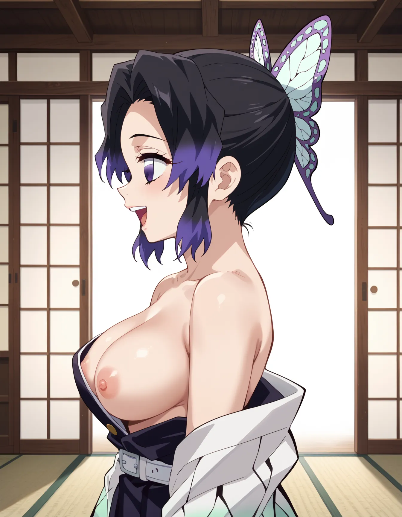 鬼滅の刃に登場する「このおっぱいで37kgは無理でしょ」しのぶちゃんのエロいAI画像440枚！(8ページ目)の29枚目の画像です。