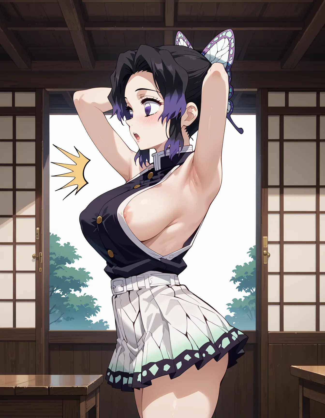 鬼滅の刃に登場する「このおっぱいで37kgは無理でしょ」しのぶちゃんのエロいAI画像440枚！の30枚目の画像です。