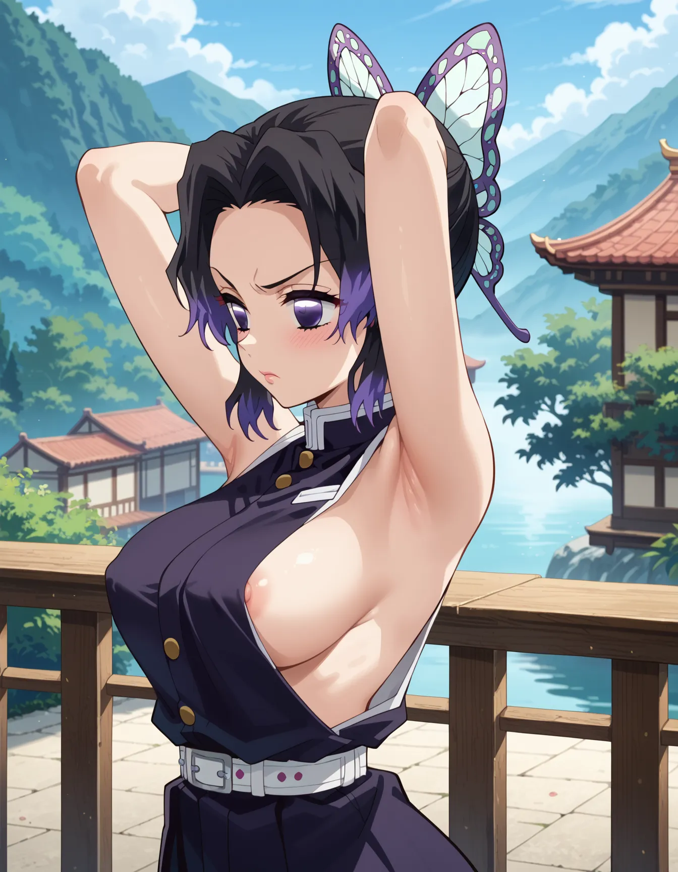 鬼滅の刃に登場する「このおっぱいで37kgは無理でしょ」しのぶちゃんのエロいAI画像440枚！(9ページ目)の39枚目の画像です。