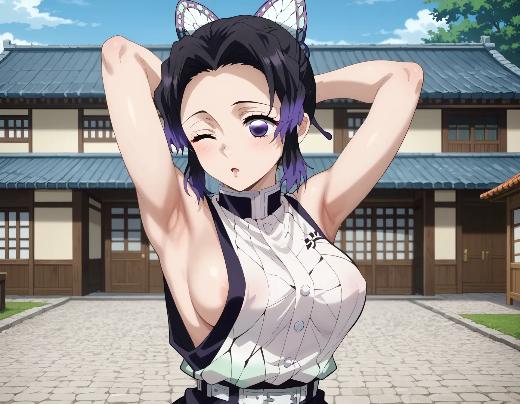 鬼滅の刃に登場する「このおっぱいで37kgは無理でしょ」しのぶちゃんのエロいAI画像440枚！(10ページ目)の39枚目の画像です。